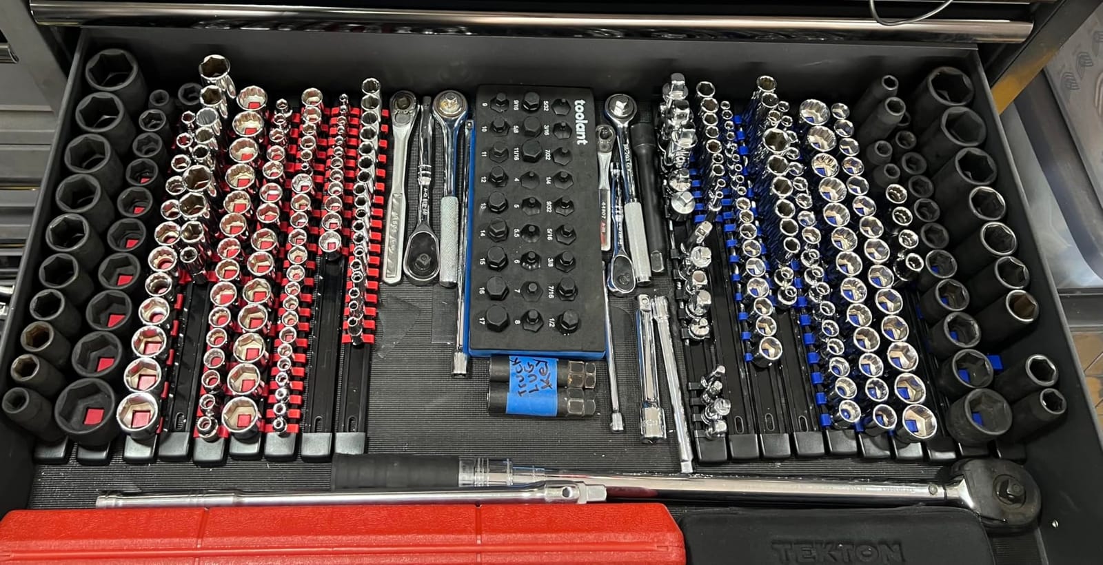 AMM 9PCS Socket organizer, 1/4