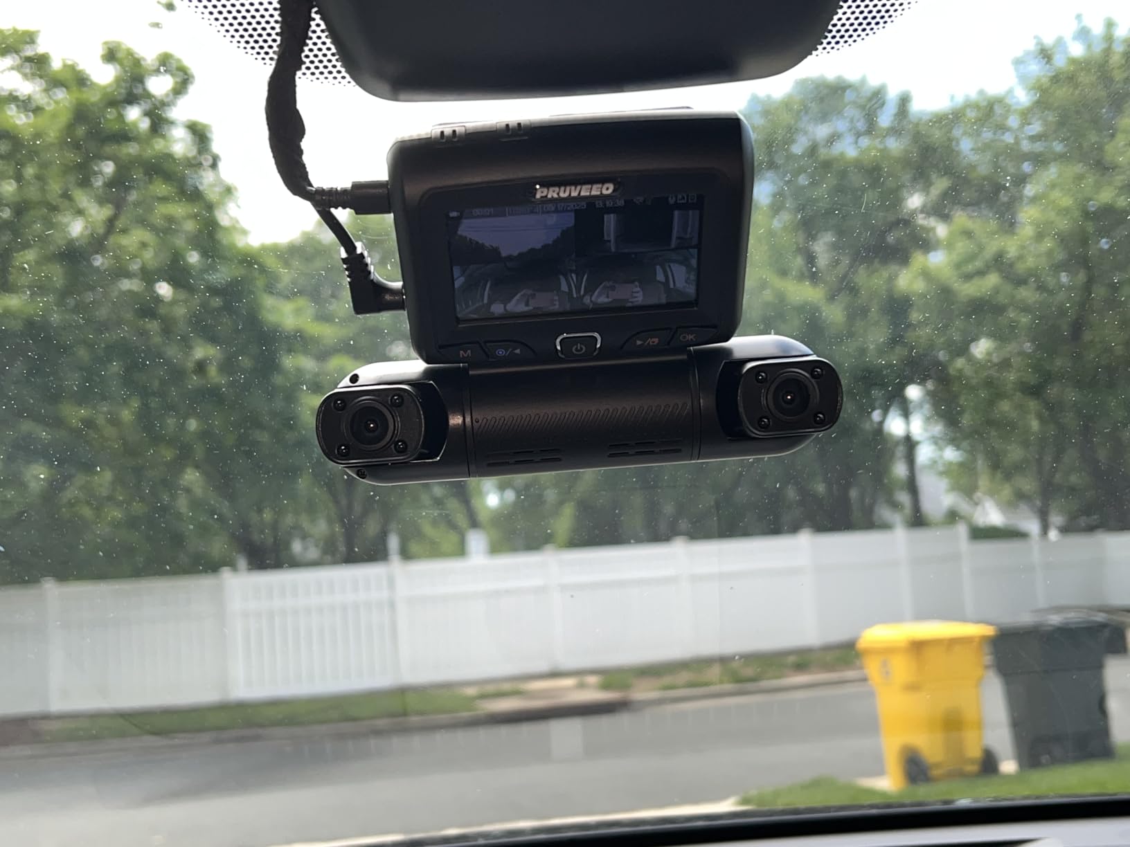 PRUVEEO 360° 4 Channel Dash Cam Front and Rear Inside Left Right, Dash Camera for Cars, Built-in GPS WiFi Night Vision, 24/7 Recording Parking Mode Monitor, 128G Card Included customer photo 1