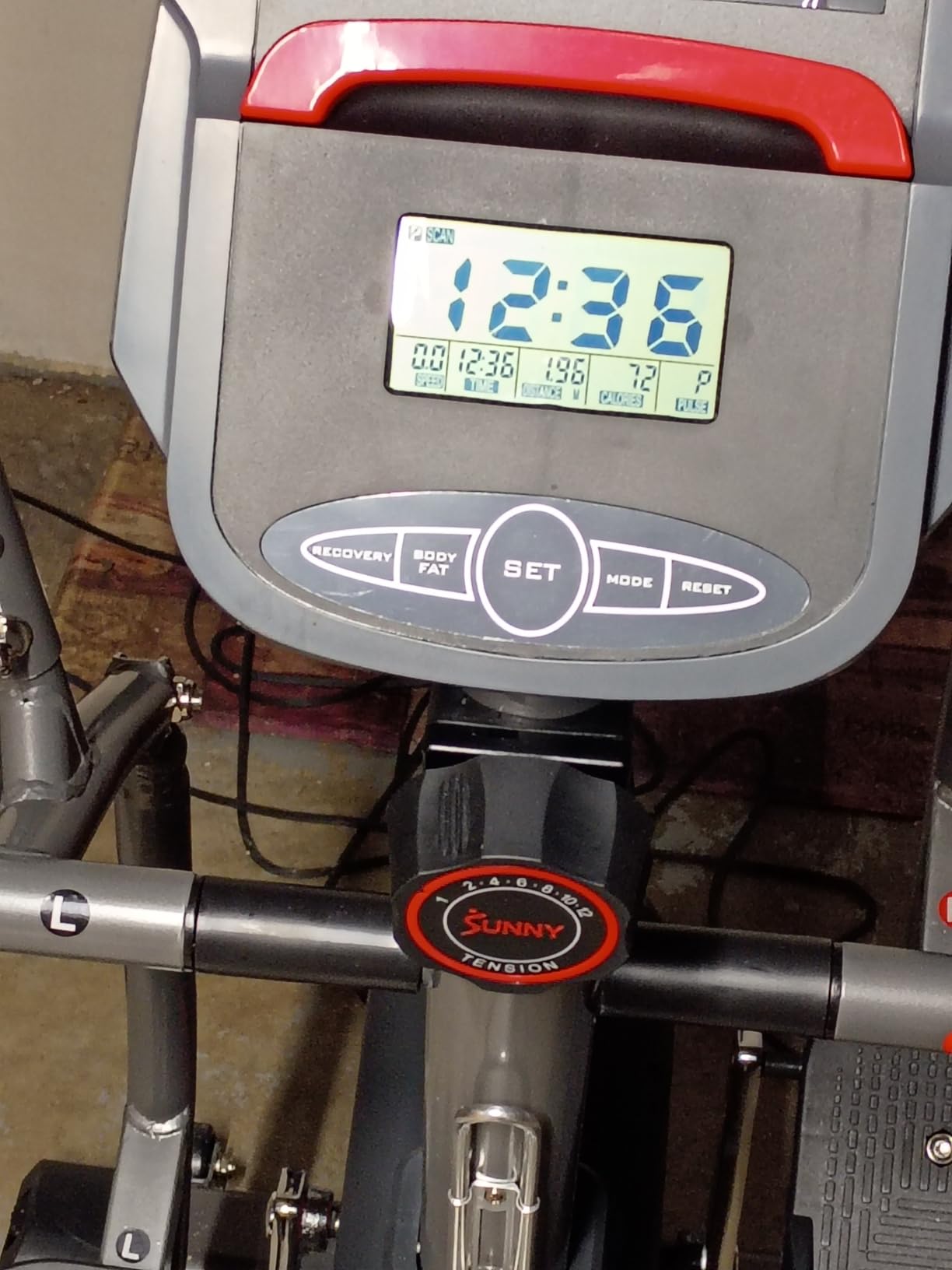 Sunny Health & Fitness Smart Recumbent Cross Trainer with Arm Exerciser customer photo 1