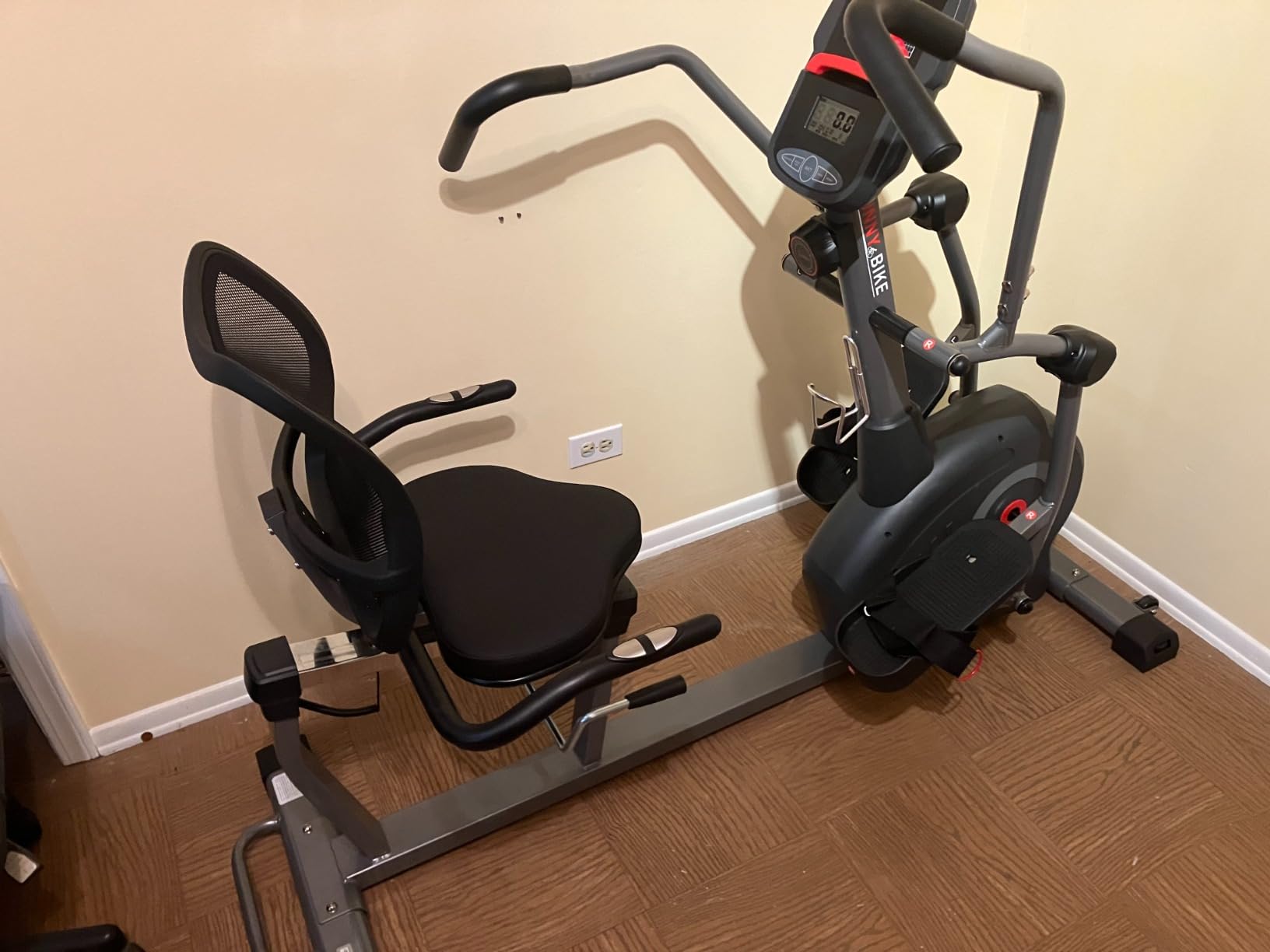 Sunny Health & Fitness Smart Recumbent Cross Trainer with Arm Exerciser customer photo 1