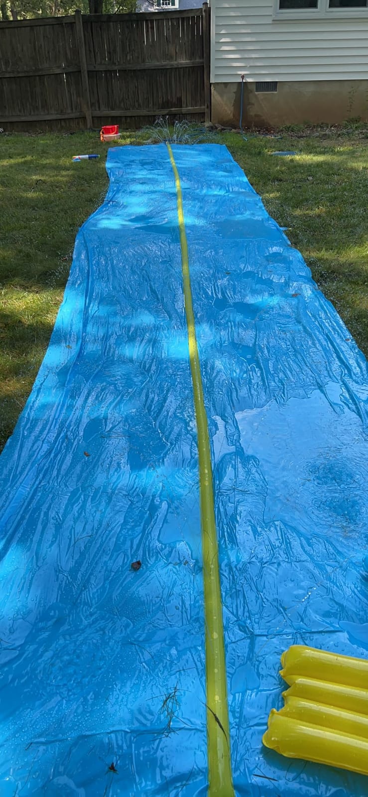 Sloosh Huge Water Slide, 30ft x 6ft Heavy Duty Lawn Water Slip with Built-in Sprinkler Slide and 2 Slip Inflatable Boards for Kids Adults Party Summer Yard Lawn Outdoor Play Activities customer photo 2