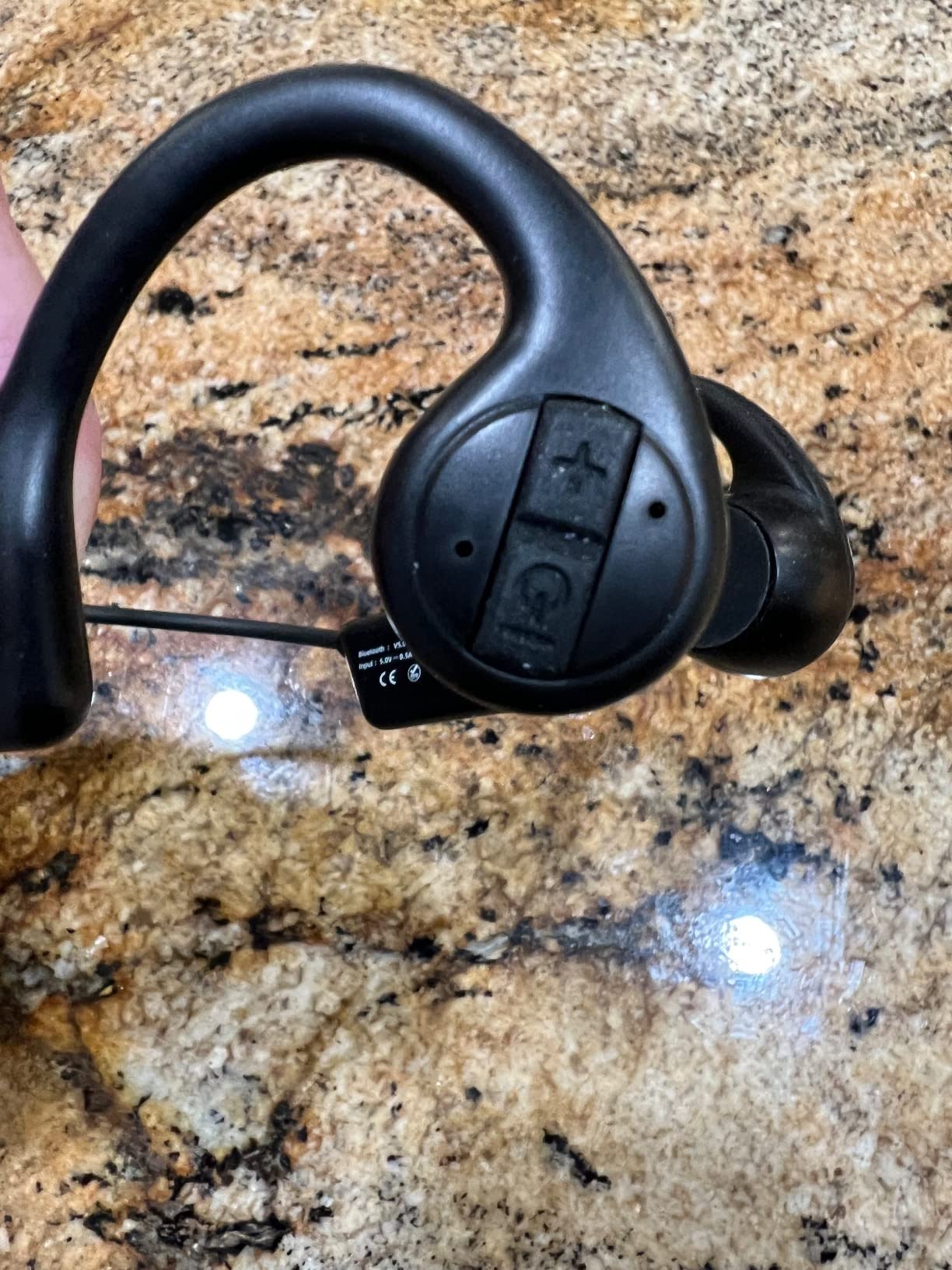 Bone Conduction Headphones, 12 Hours Playtime Bluetoeth 5.3 Headset Open Ear Wireless Earphone - IP55 Sweatproof Built-in Mic,Perfect for Running Cycling Hiking Workouts(Black) customer photo 2
