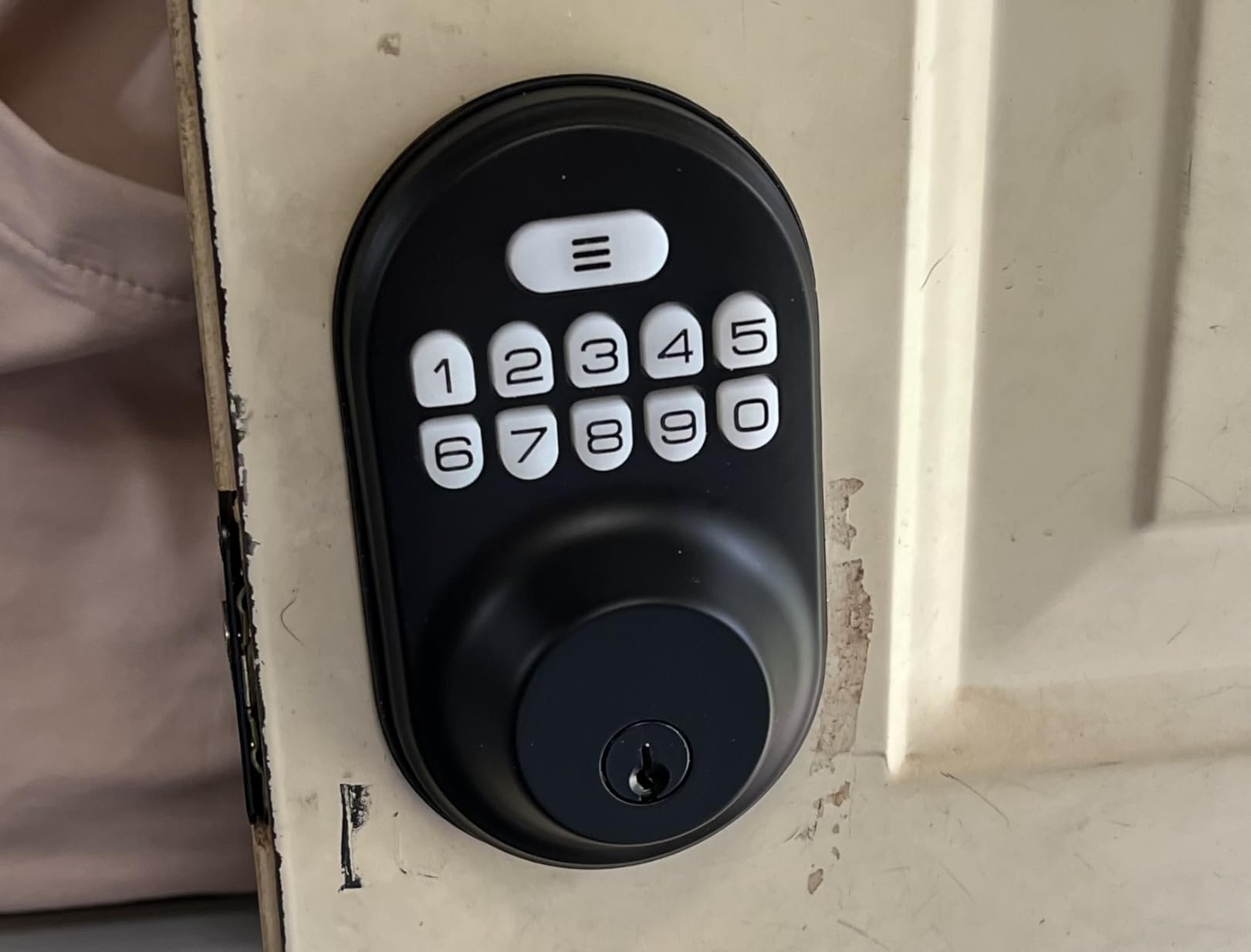 Veise RZ-A Electronic Keypad Deadbolt Door Lock, Matte Black customer photo 2