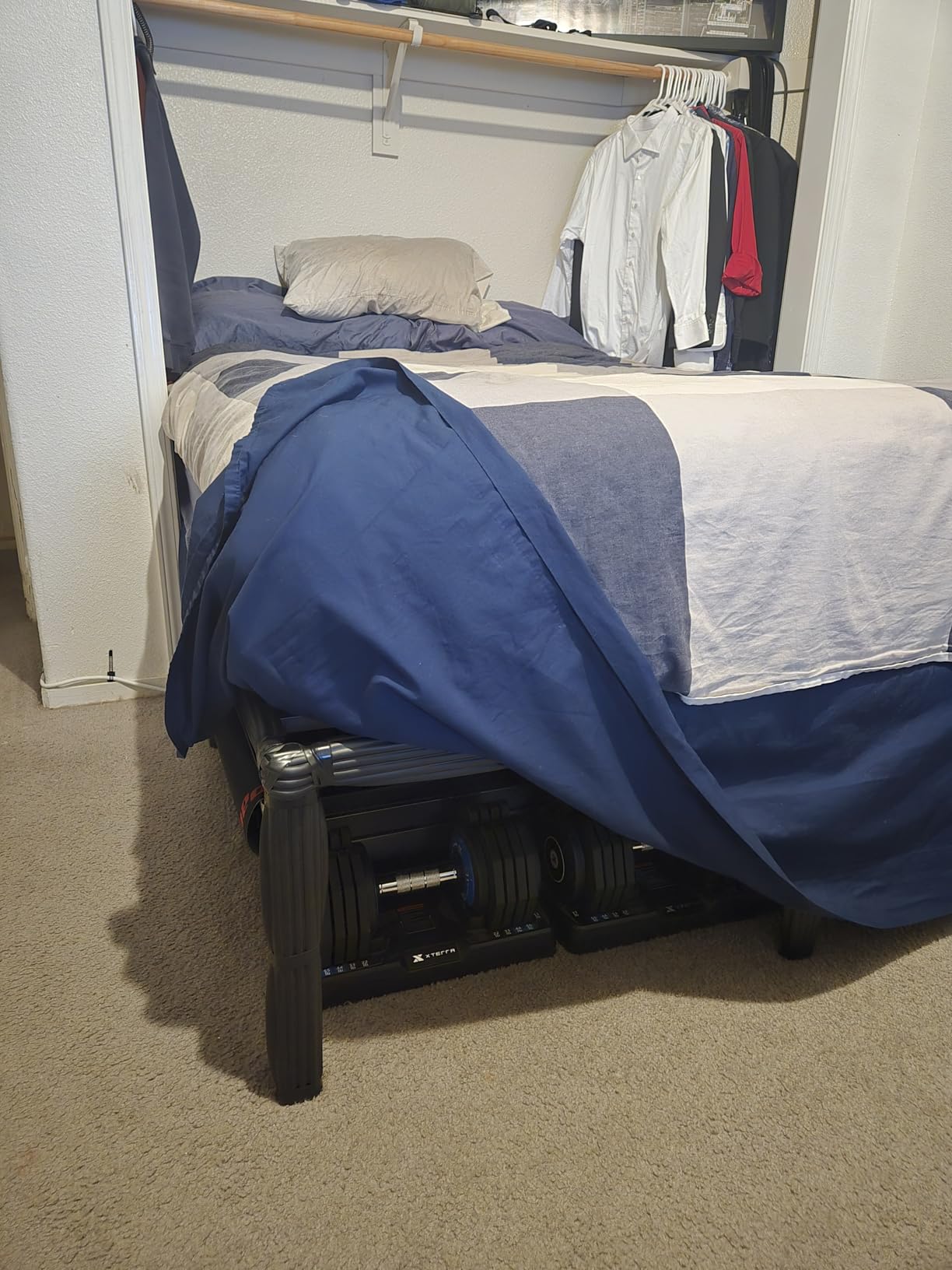 Hafenpo 18 Inch Queen Bed Frame, Under Bed Storage, Black customer photo 2