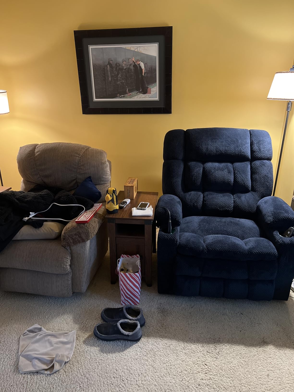 MCombo Dual Motor Power Lift Recliner Chair for Elderly, Massage Heat 7890 customer photo 2