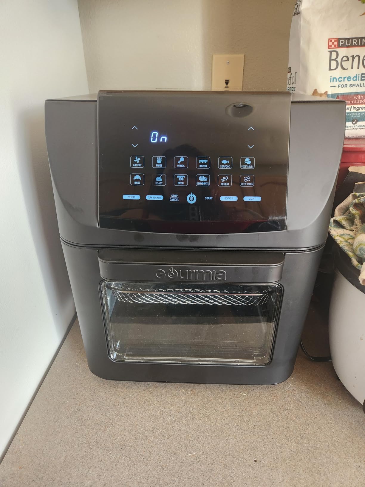 Gourmia Air Fryer - 14 Qt Rotisserie Oven with Window, Stainless Steel customer photo 1
