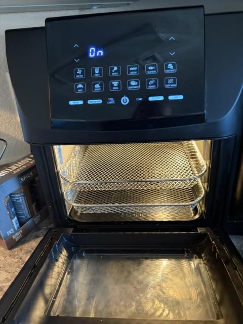 Gourmia Air Fryer - 14 Qt Rotisserie Oven with Window, Stainless Steel customer photo 2