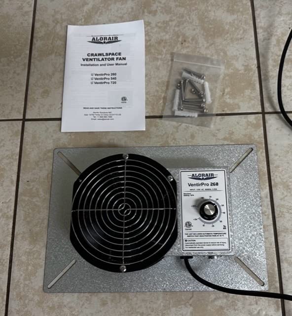 ALORAIR 540CFM Crawl Space Ventilator Fan with Humidistat & Thermostat customer photo 2
