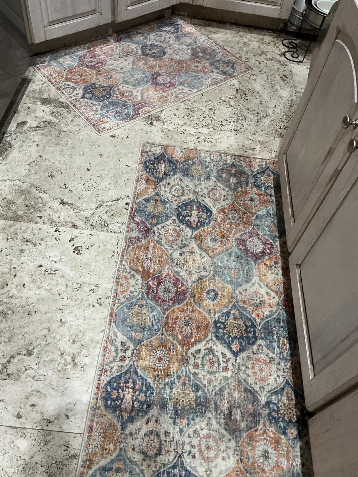 Lahome Moroccan Washable Rugs 5x7, Boho 5x7 Area Rugs for Living Room | Bedroom Indoor Non-Slip Large Oriental Throw Carpet for Kitchen Entryway Bathroom Office Elise, Cream/Multi customer photo 2