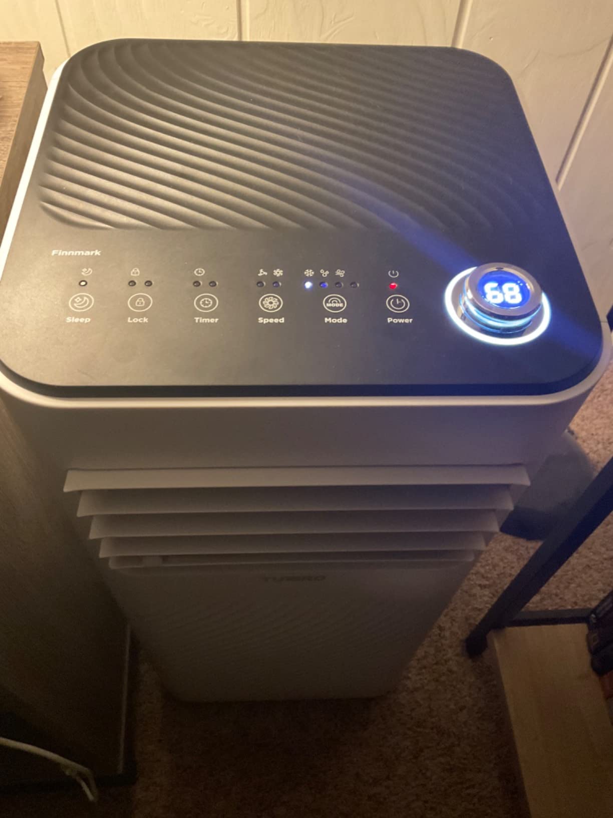TURBRO Finnmark 10,000 BTU Portable Air Conditioner, Dehumidifier and Fan, 3-in-1 Floor AC Unit for Rooms up to 400 Sq Ft, Sleep Mode, Timer, Remote Included (6,000 BTU SACC) | Dehumidifier%Fan, 3-in-1 Floor AC Unit for Rooms up to 300 Sq Ft (6,000 BTU SACC) customer photo 1
