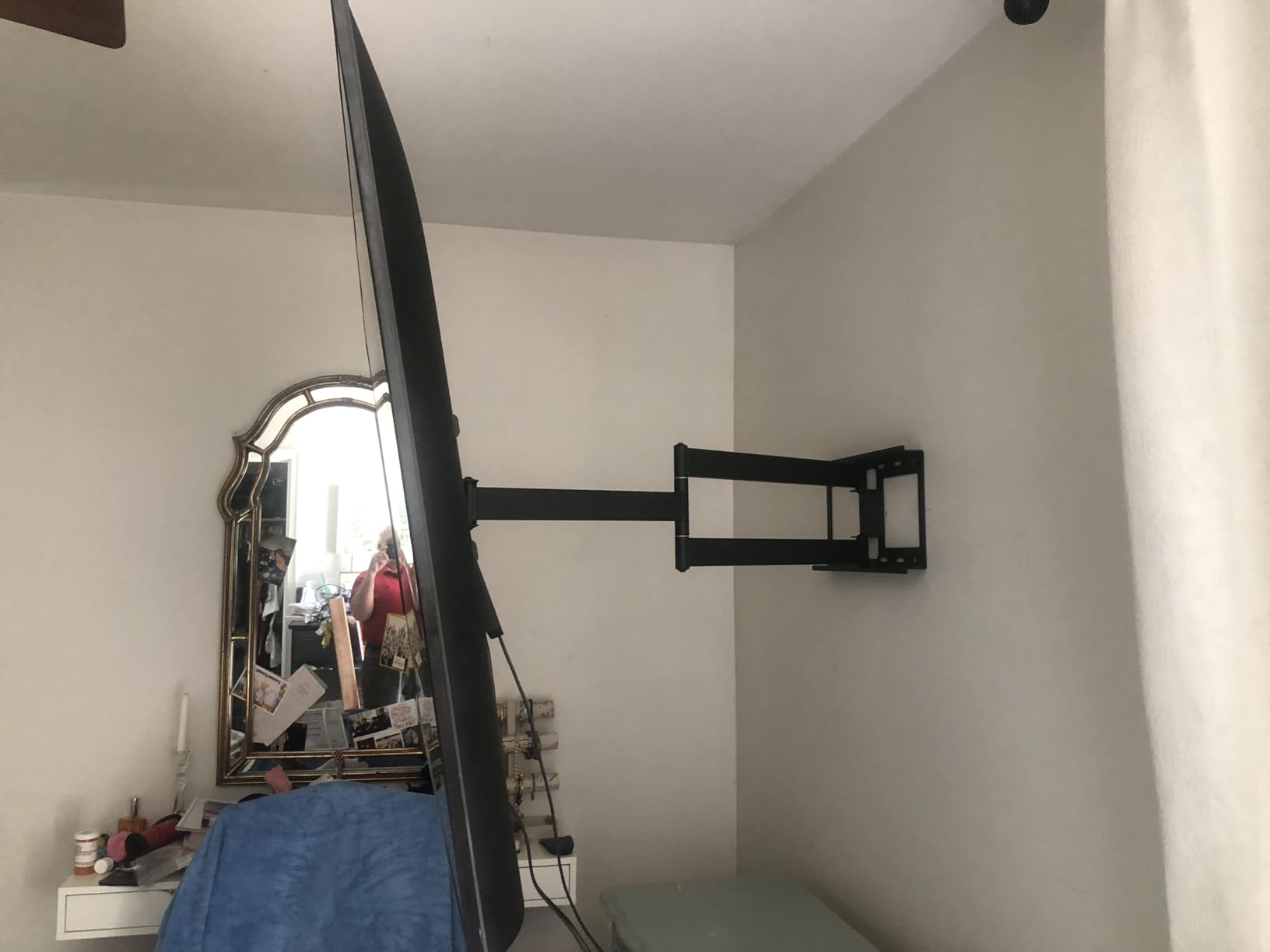 BONTEC Corner TV Wall Mount with Extra Long 40.9” Extension Arm,Tilt Swivel customer photo 2