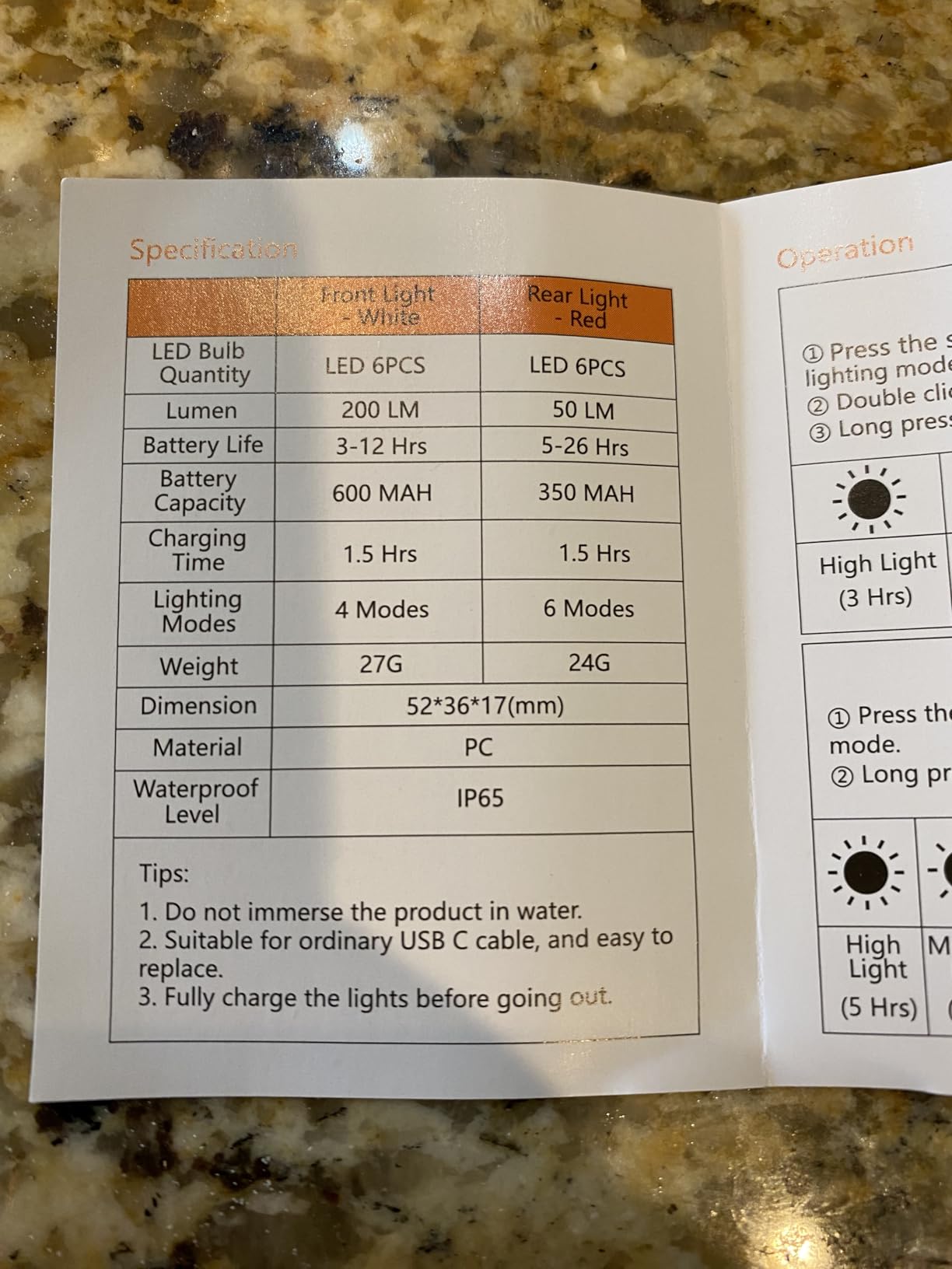Zewdov Bike Lights for Night Riding, Rechargeable Bike Light Front and Back customer photo 2