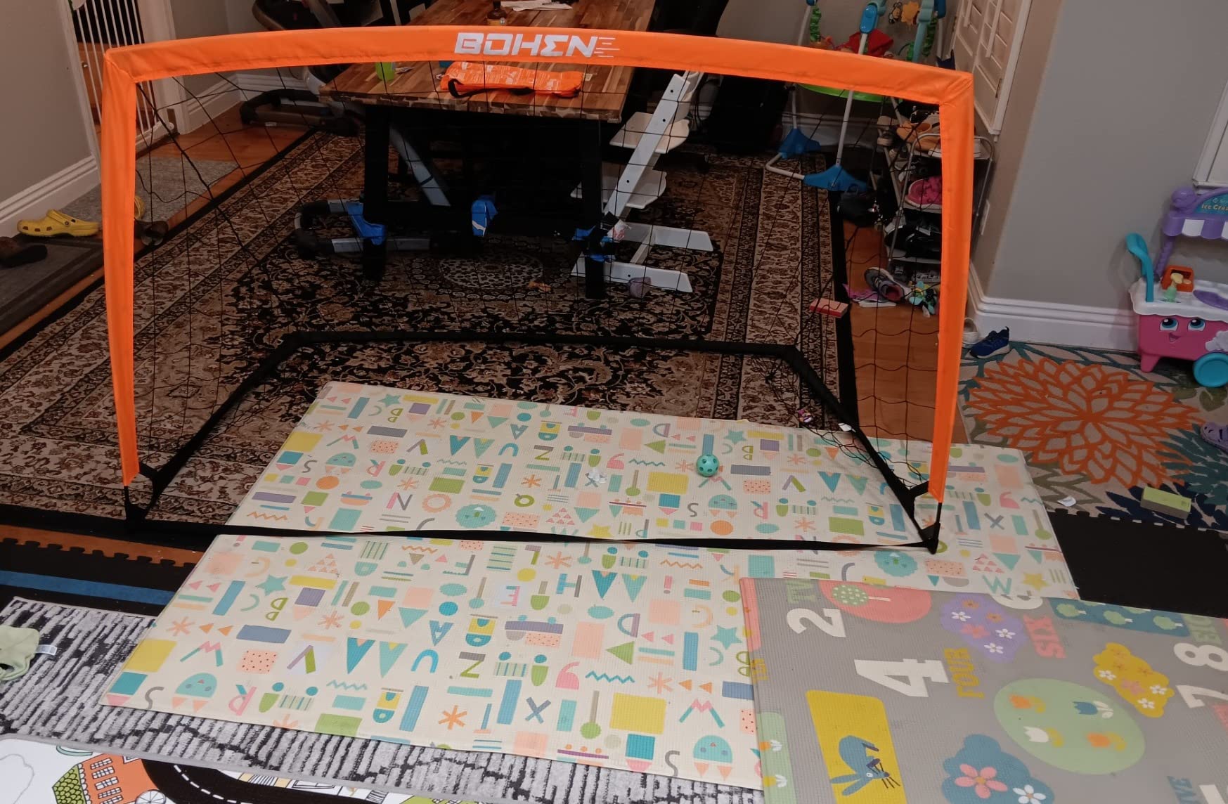 Soccer Goals for Backyard, 6x4 / 9x5 FT Soccer Net with Target Gate customer photo 2