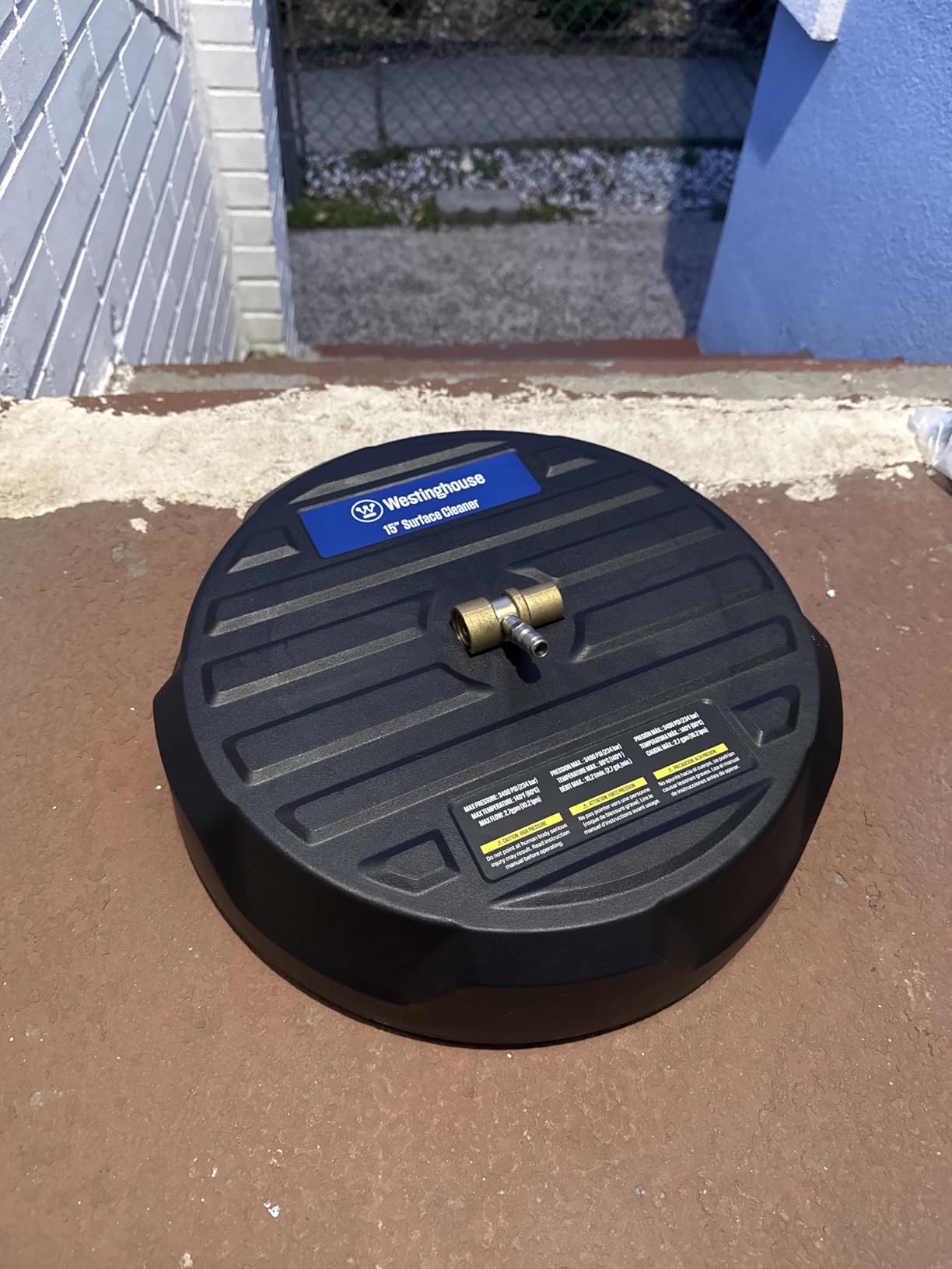 Westinghouse Universal 15” Pressure Washer Surface Cleaner Attachment - 3400 Max PSI, 1/4” Connector - For Gas and Electric Pressure Washers customer photo 1