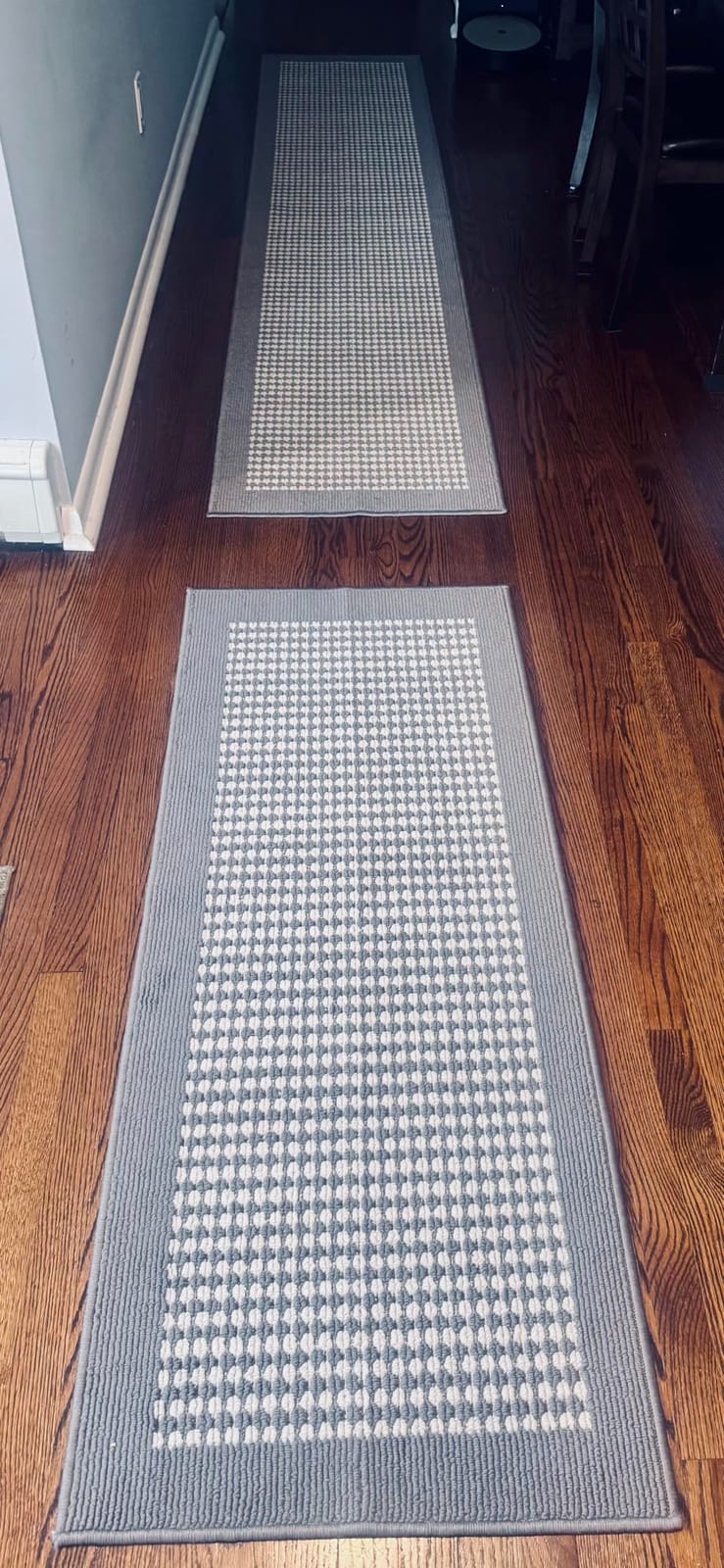 Ileading Hallway Runner Rug 2'x10' Heavy-Duty Durable Entryway Floor Mat with Non Slip Rubber Backing for Busy Traffic Extended Indoor Doormat Machine Washable Grey Kitchen Throw Rug for Corridor customer photo 2