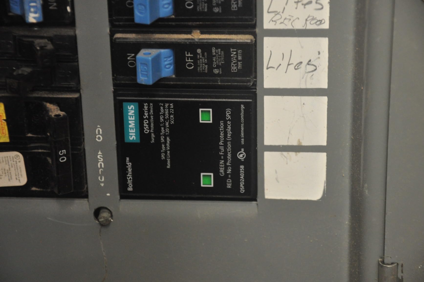 Siemens QSPD2A035B 35 KAmp BoltShield Indoor Surge Protective Device customer photo 2