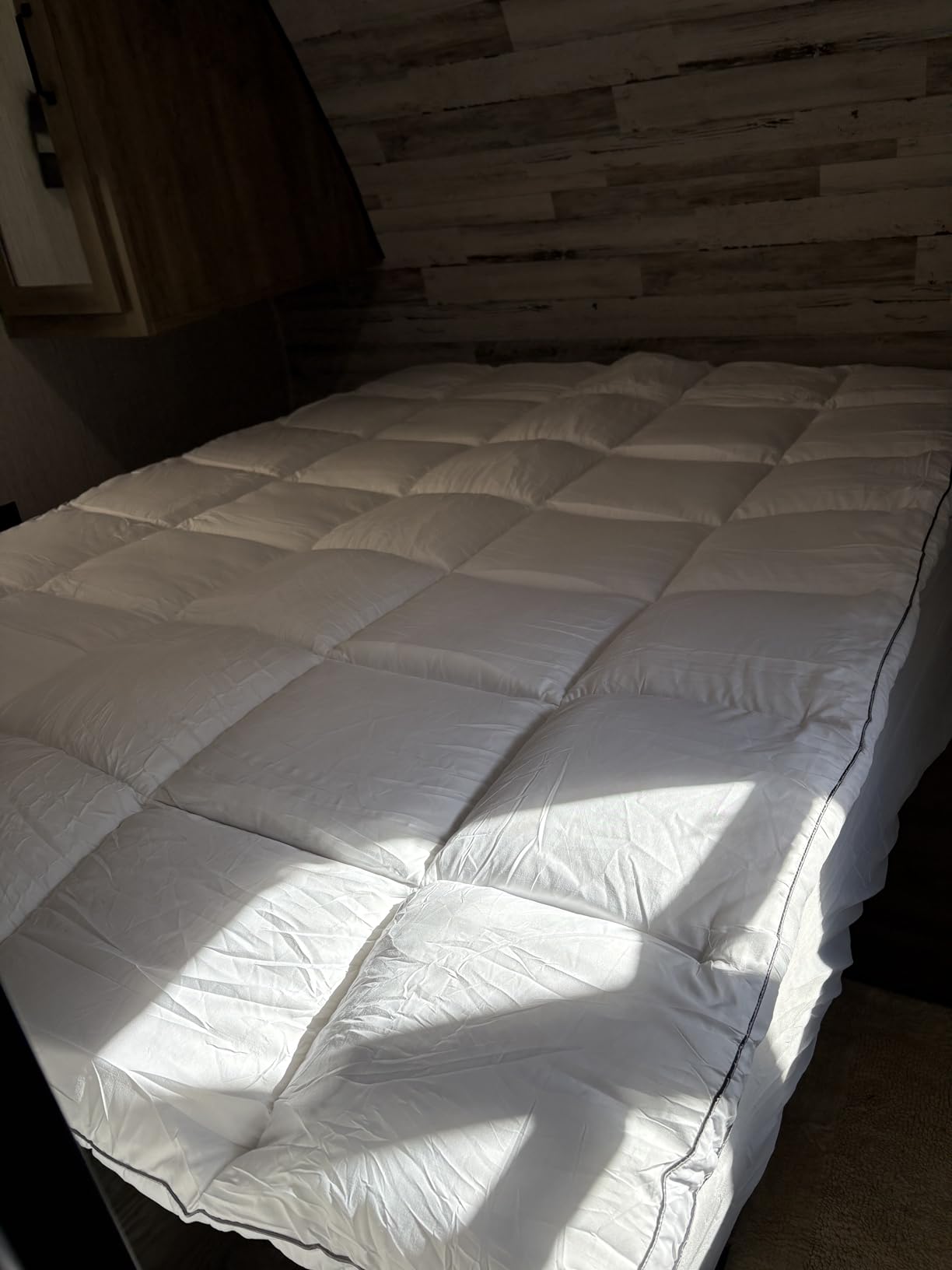 SameBed Mattress Topper Queen, Extra Thick Mattress Pad Cover for Back Pain, Cooling Mattress Protector with 8-21 Inch Deep Pocket, Overfilled Down Alternative Filling customer photo 2