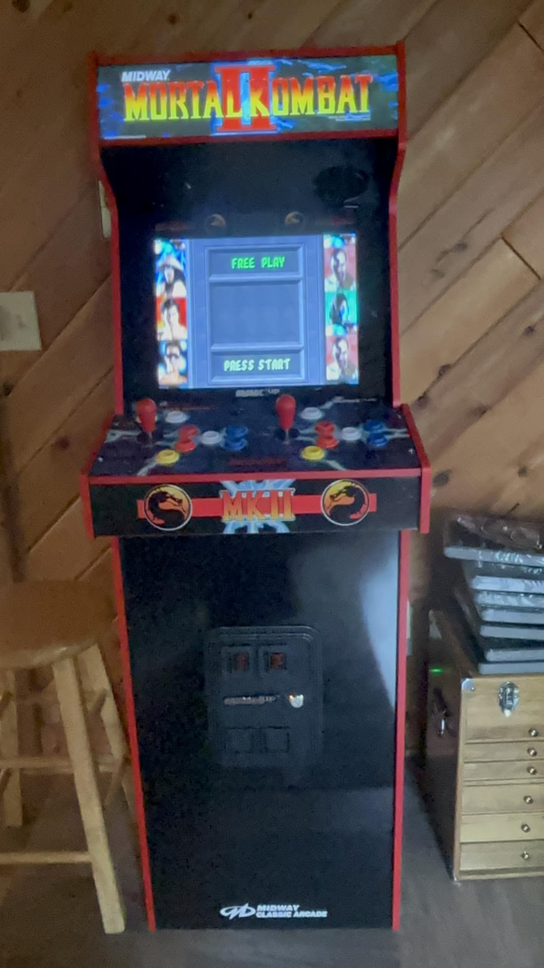 ARCADE1UP Mortal Kombat II Deluxe Arcade Machine, 14 Games customer photo 2