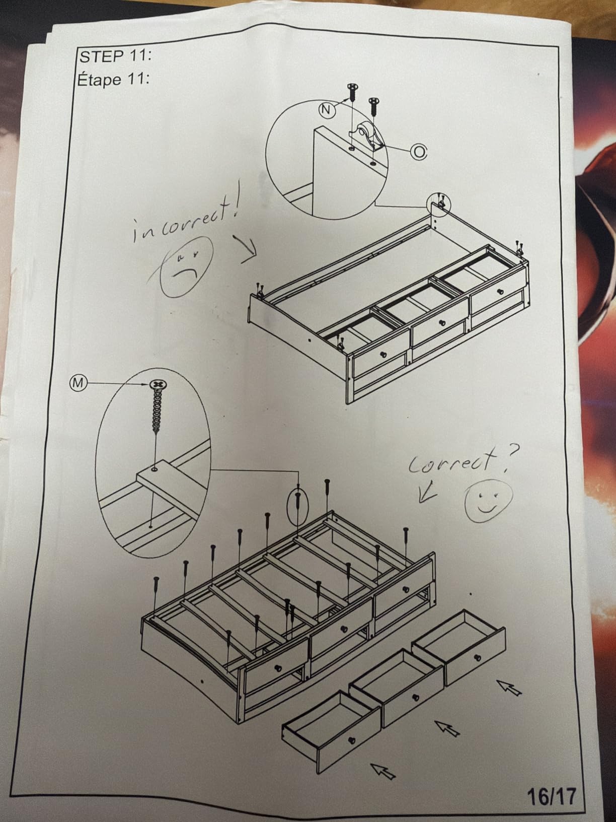 Harper&Bright Designs Twin Over Twin Bunk Bed with Trundle, 3 Storage Drawers, Safety Rail, and Removable Ladder, Can be Separated into 3 Bed, White customer photo 1