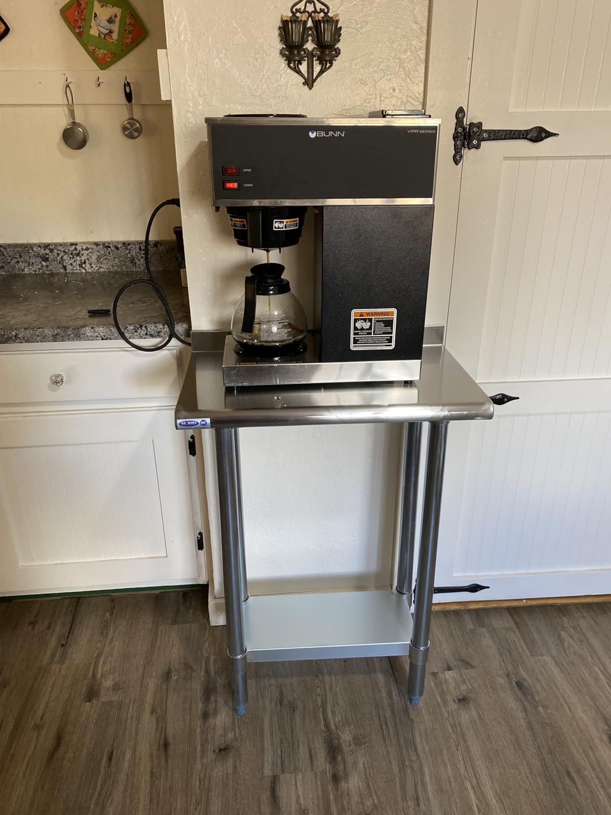 HARDURA Stainless Steel Prep & Work Table 24 x 60 Inches Backsplash customer photo 2