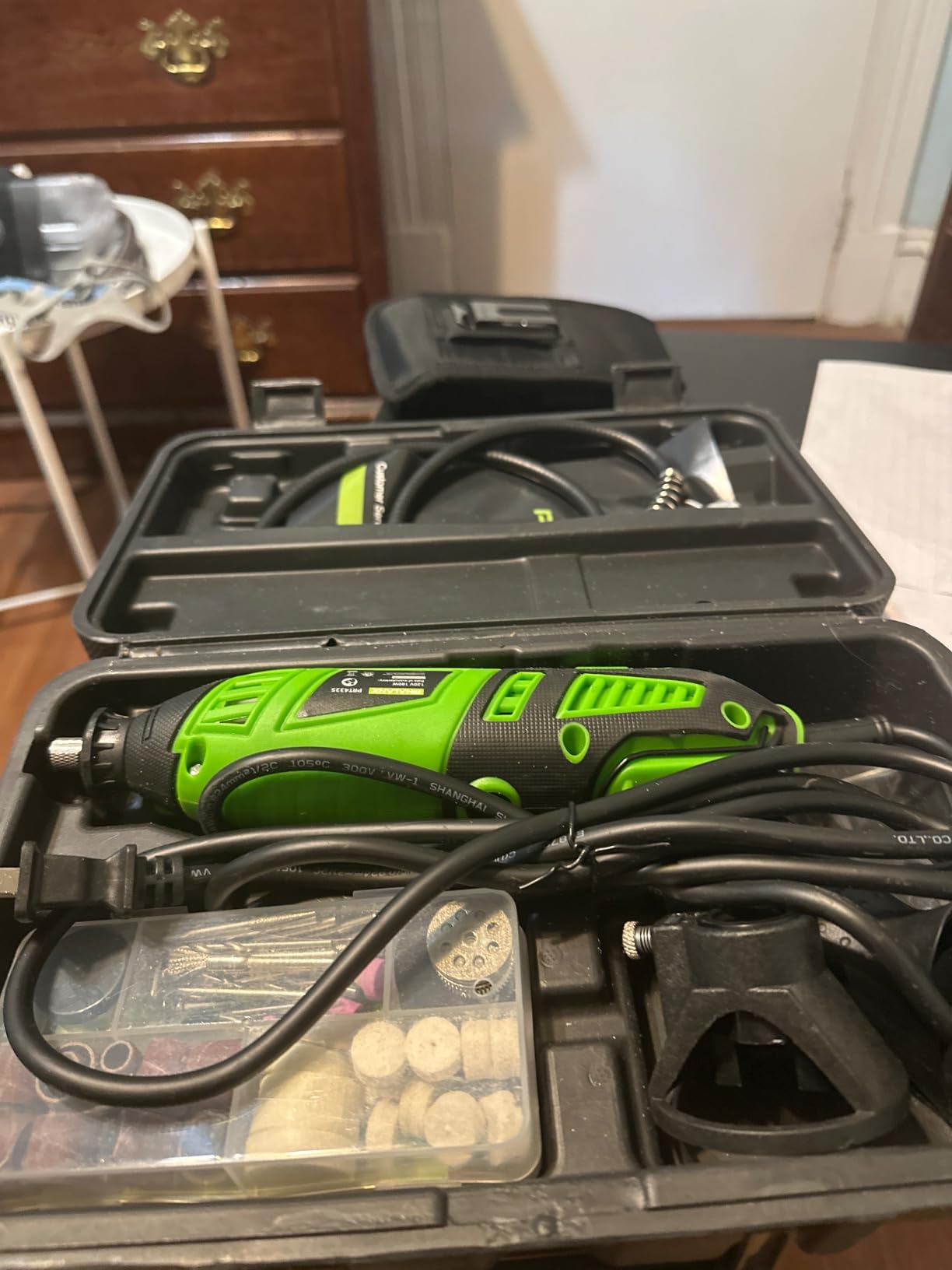 PHALANX 180W Rotary Tool Kit, 1.5-Amp 6 Variable Speed with Flex Shaft, 8000-35000RPM Rotary Multi-Tool& 213pcs Accessories Kit, Power Multiuse Set Prefect for Crafting Projects and DIY Creations customer photo 1