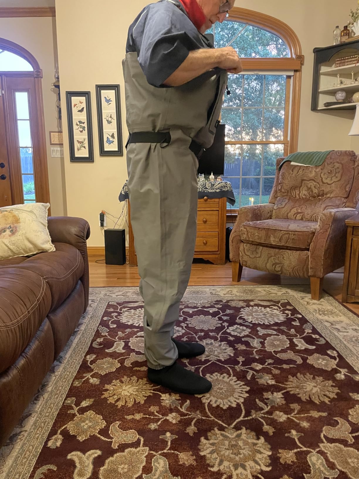 Foxelli Breathable Waders – Fly Fishing Stockingfoot Waders for Men and Women customer photo 1