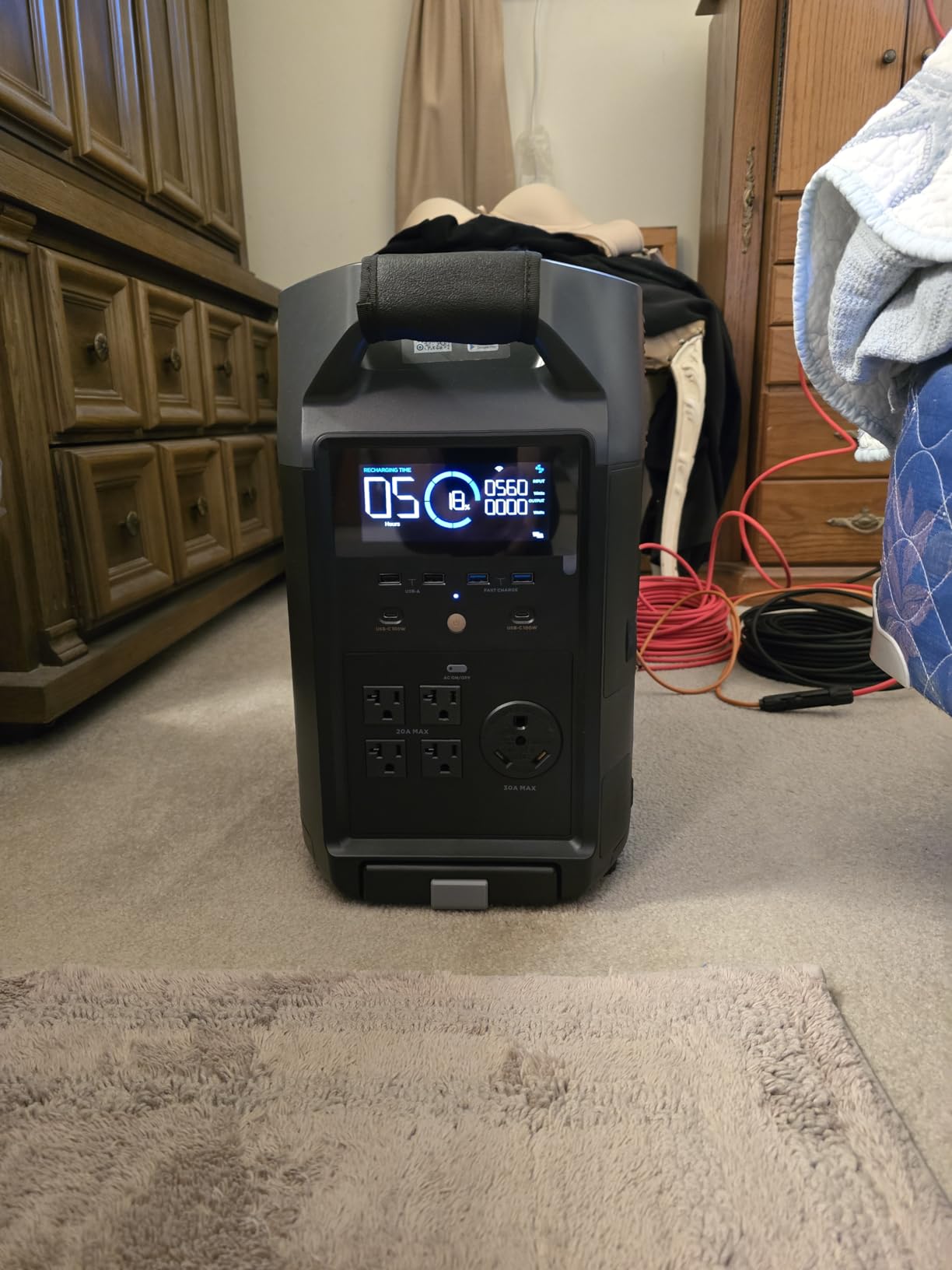 EF ECOFLOW Portable Power Station 3600Wh DELTA Pro, 120V 3600W AC Output LiFePO4 customer photo 1