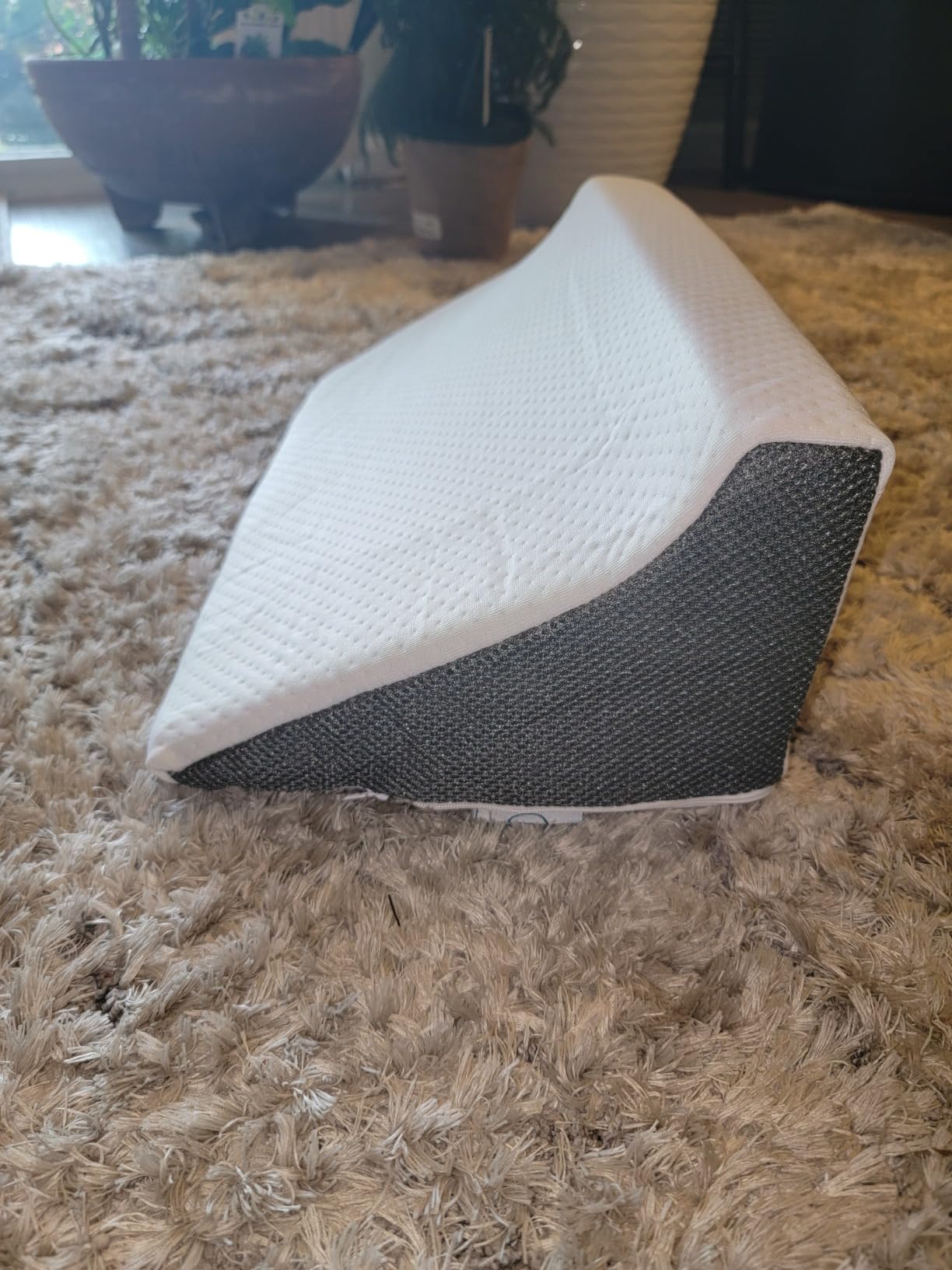Wedge Pillow for Side Sleepers, Body Positioning Support - Memory Foam, Machine Washable Cover customer photo 2