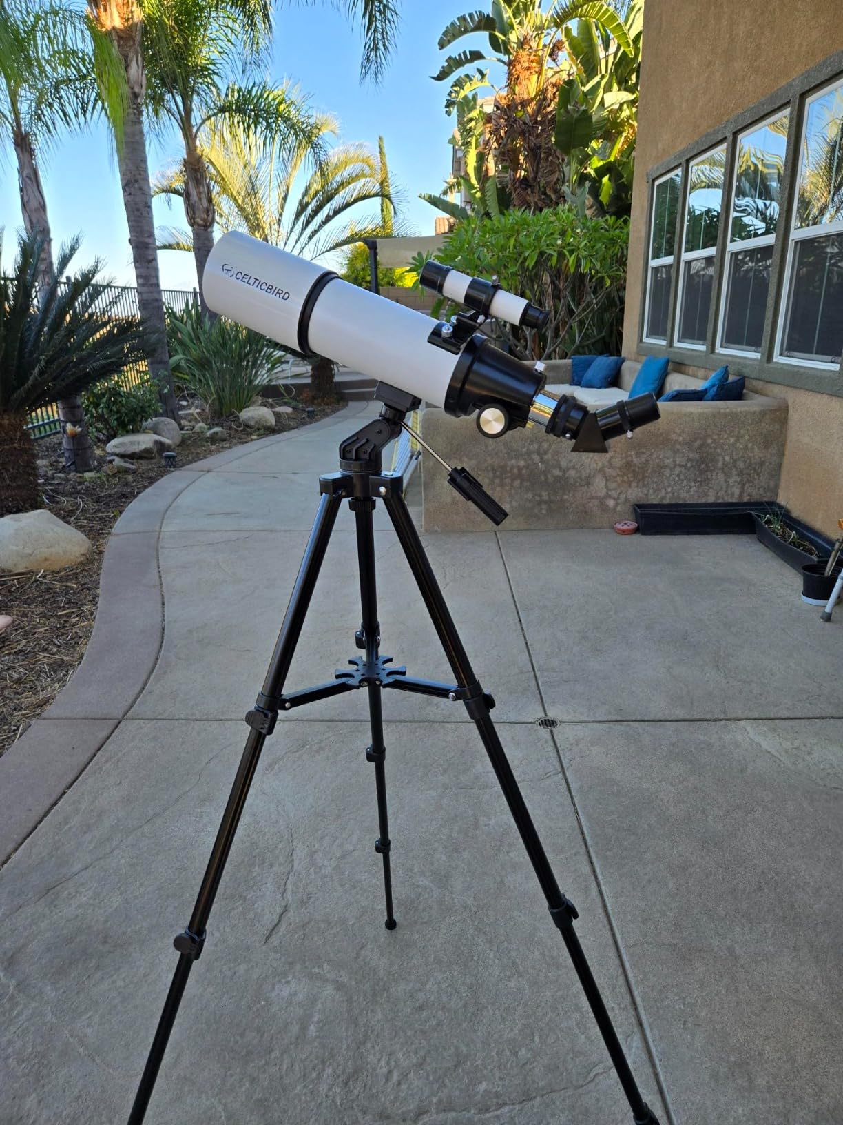 Celticbird Telescope for Adults High Powered, 80mm Aperture 600mm AZ Mount Refractor Telescope for Kids Beginners - Portable Telescopes for Adults Astronomy with Backpack, Phone Adapter, Moon Filter customer photo 1