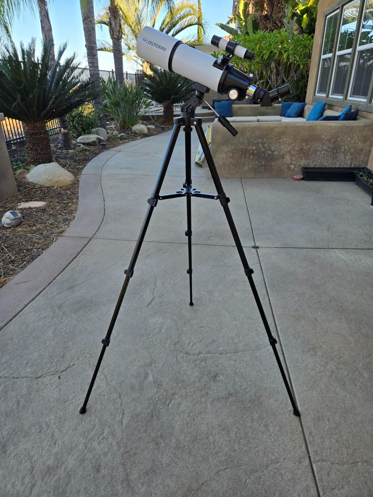 Celticbird Telescope for Adults High Powered, 80mm Aperture 600mm AZ Mount Refractor Telescope for Kids Beginners - Portable Telescopes for Adults Astronomy with Backpack, Phone Adapter, Moon Filter customer photo 2