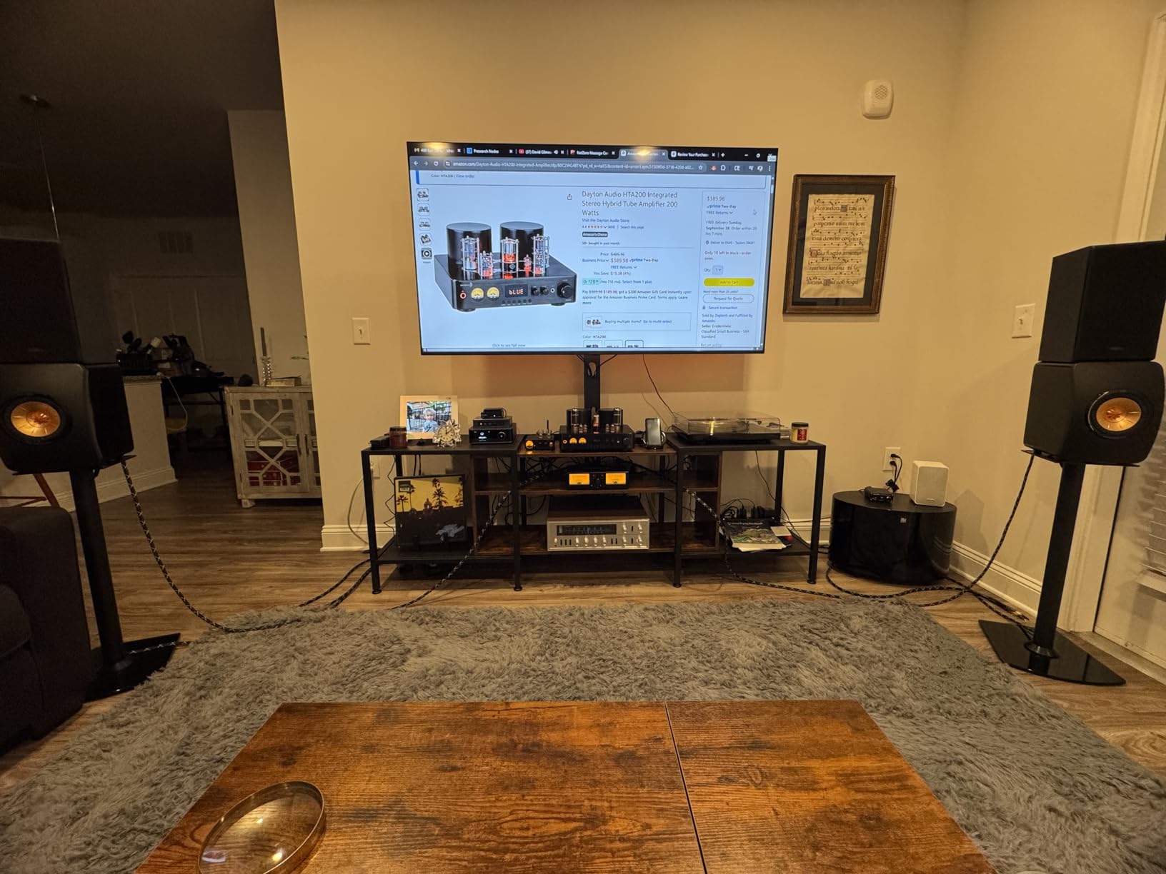 Dayton Audio HTA200 Integrated Stereo Hybrid Tube Amplifier 200 Watts customer photo 2
