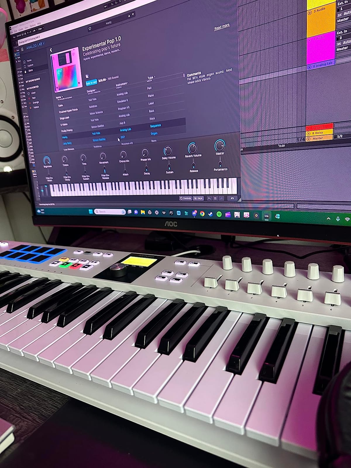 Arturia KeyLab Essential mk3 — 49 Key USB MIDI Keyboard Controller with Analog Lab V Software Included | 49 Key USB MIDI Keyboard Controller with Analog Lab V Software Included customer photo 2