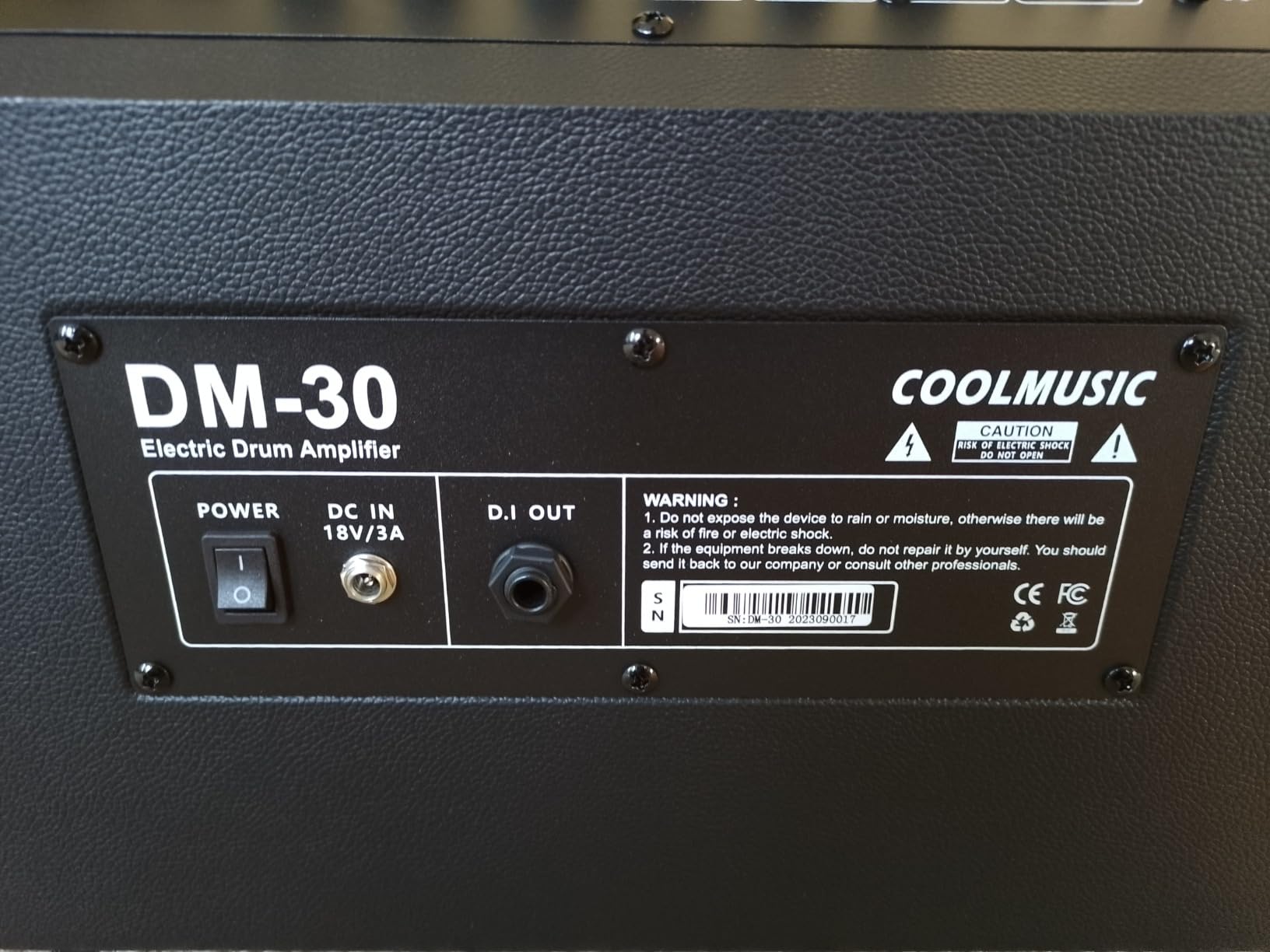 Coolmusic Keyboard AMP 30W Electric Drum Amplifier Speaker,with 3-Year Warranty customer photo 1