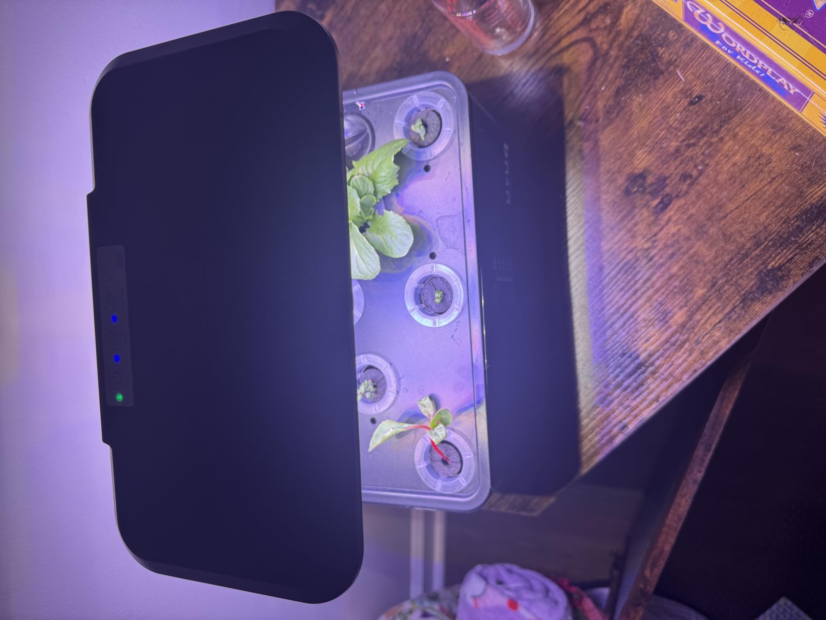 URUQ 8 Pods Hydroponics Growing System with LED Grow Light - White customer photo 1