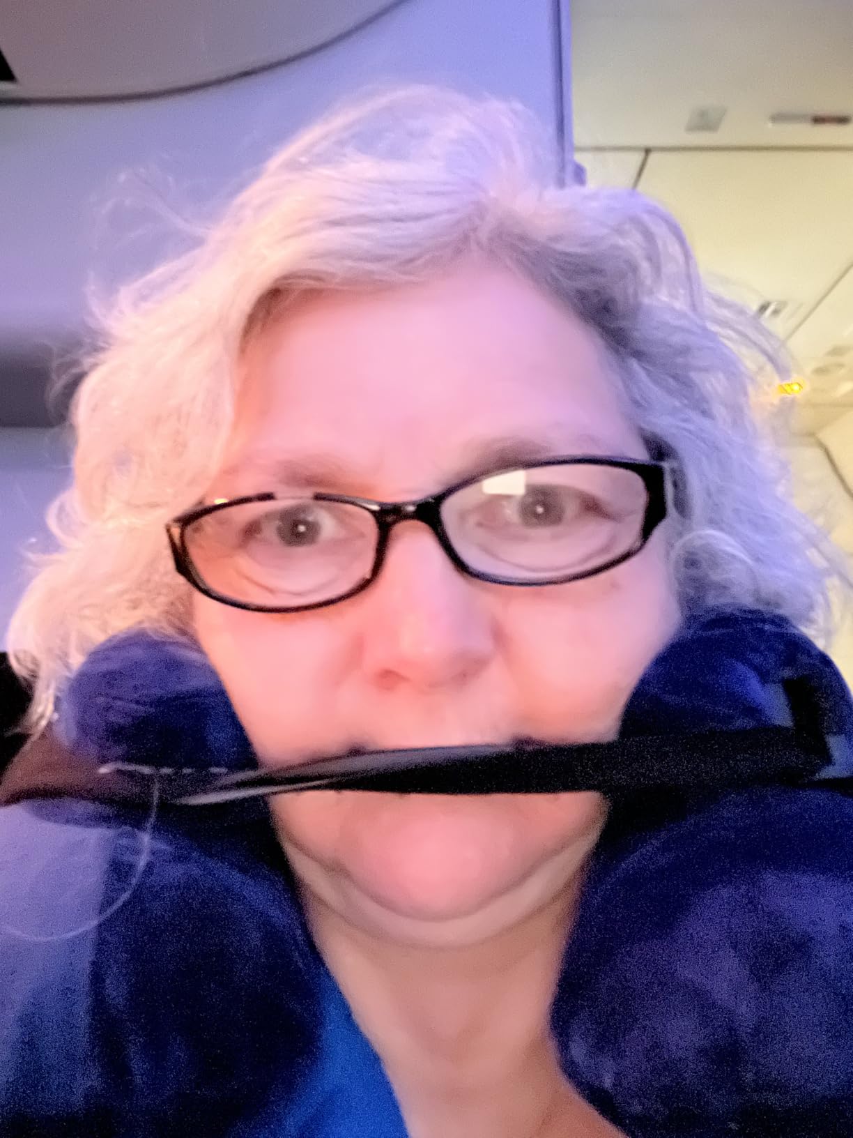 Inflatable Travel Pillow - Air TNE - Adjustable, Lightweight, and Supportive for Sleeping on Airplanes, Trains, and Cars - Customized Fit and Compact Carrying Case (Royal Blue) customer photo 2