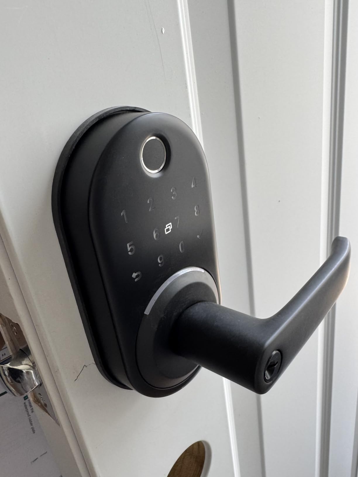 Smart Door Handle Lock with Keypad, Yamiry Fingerprint Knob for Front Door customer photo 2