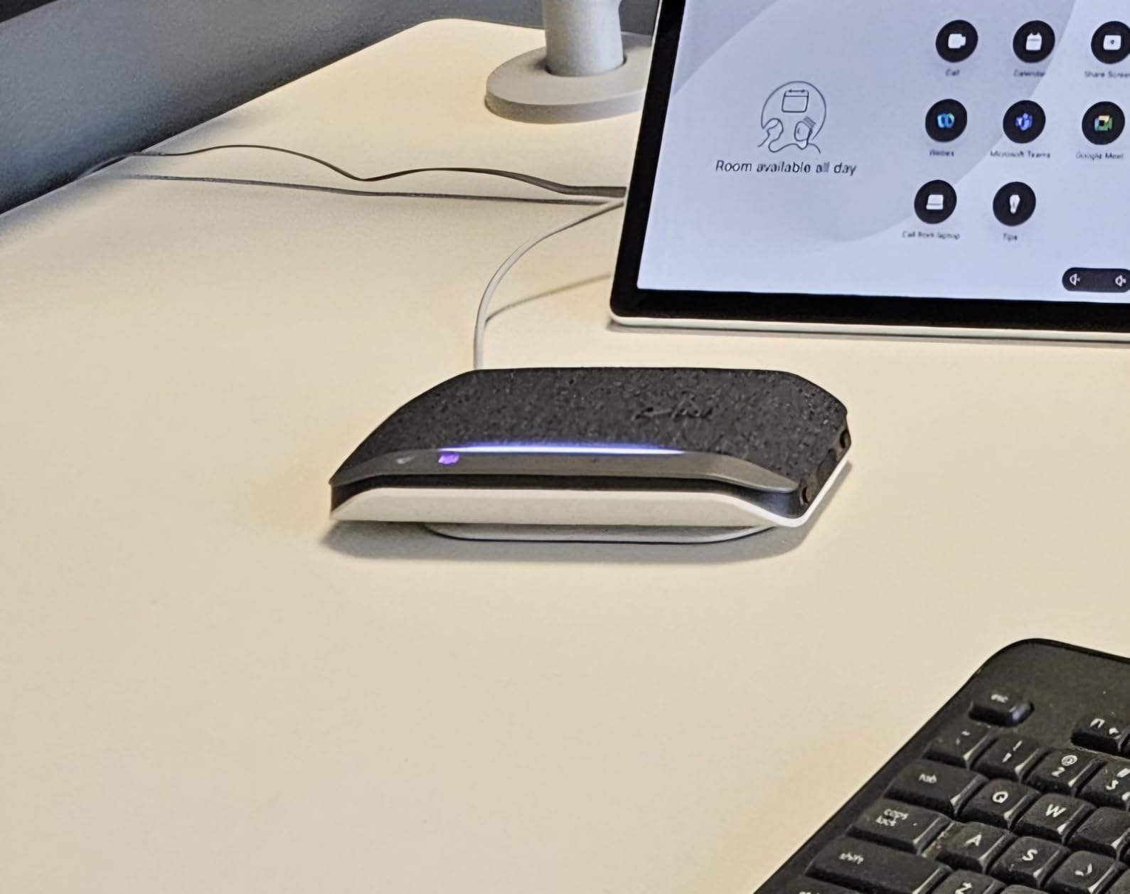 Poly Sync 20+ Personal Portable Bluetooth Speakerphone (Plantronics) – Noise/Echo Reduction – USB-C Bluetooth Adapter - Works w/Teams (Certified), Zoom, PC, Mac, Mobile – Amazon Exclusive customer photo 2