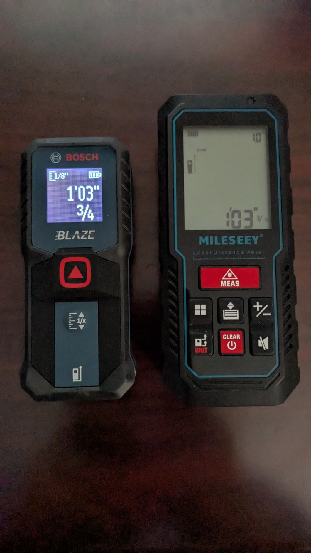 BOSCH GLM100-23 100 Ft Blaze Laser Distance Measure, with 2 AA Batteries customer photo 2