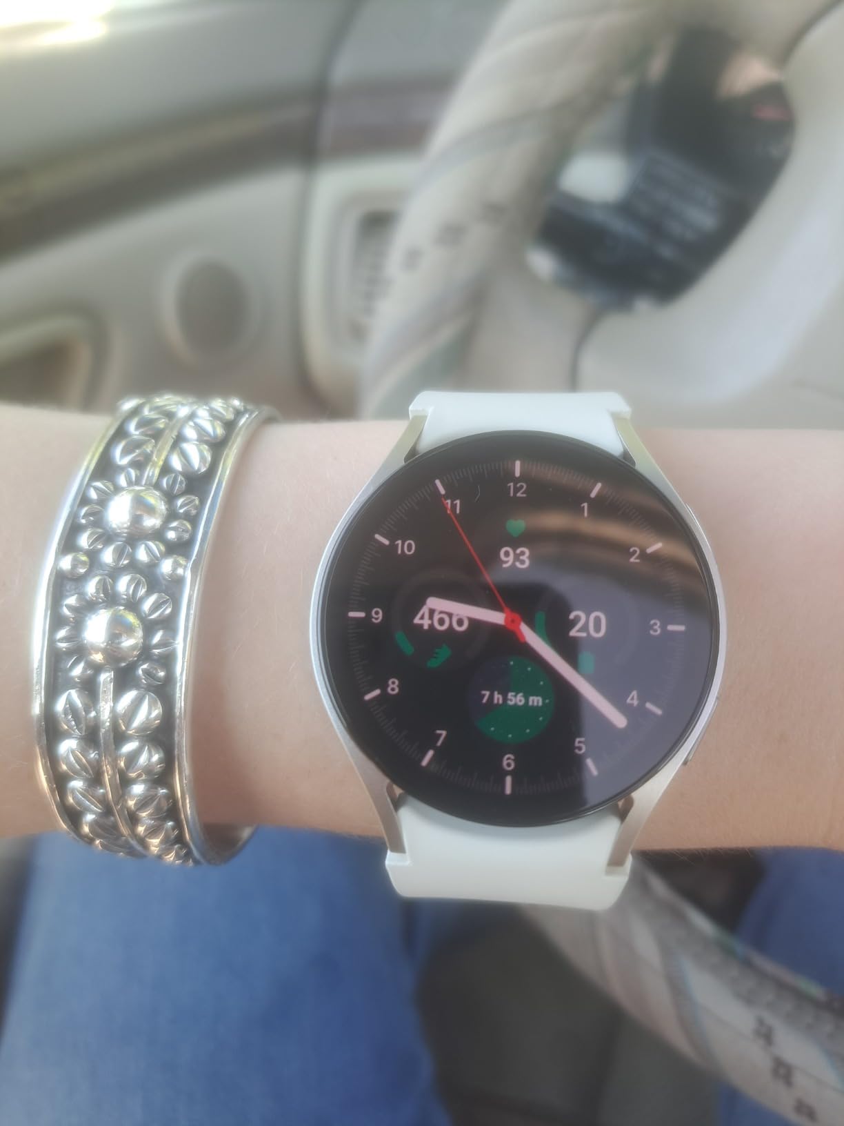Samsung Galaxy Watch 6 44mm Bluetooth Smartwatch, Fitness Tracker, Personalized HR Zones, Advanced Sleep Coaching, Heart Monitor, BIA Sensor for Health Wellness Insights, Big Screen, US Version Silver customer photo 2
