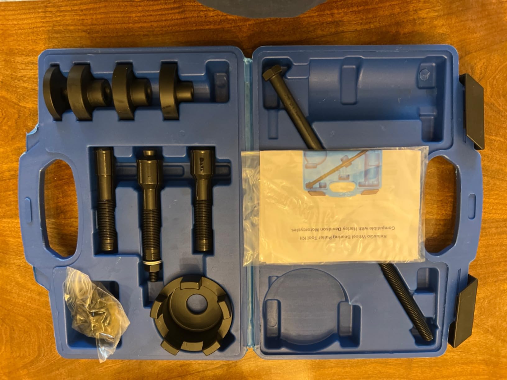 ReluxGo Wheel Bearing Puller Removal Motorcycle Tool Kit for Harley Davidson, Wheel Bearing Removal and Installation Tool for 3/4