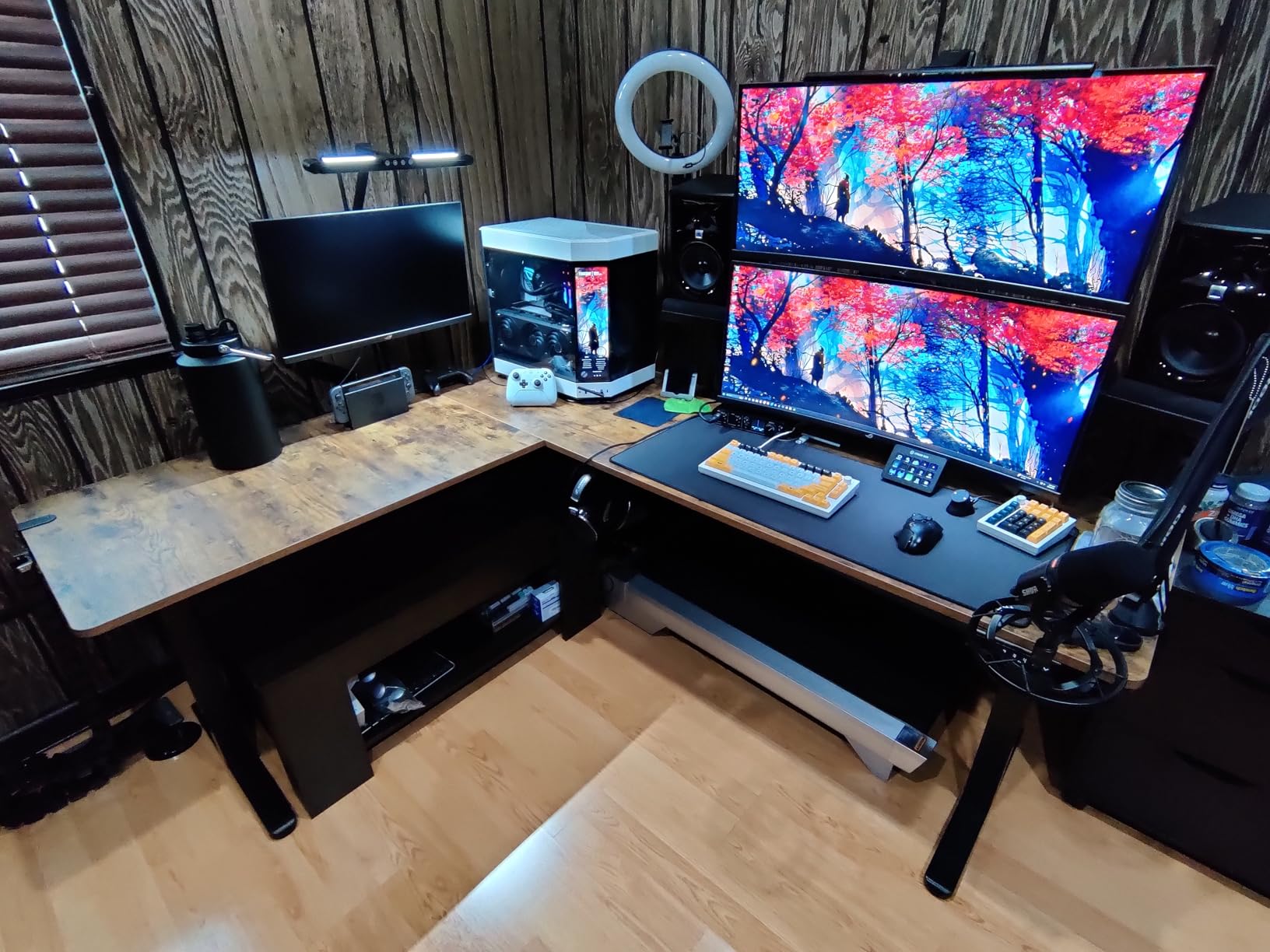 VIVO Black 75 x 63 in Corner Standing Desk, DESK-E3CTB-75 | Electric, Holds 225 lbs, Large Reversible L-Shaped Table, Sit Stand Height Adjustable, Memory Presets, Black Frame customer photo 1
