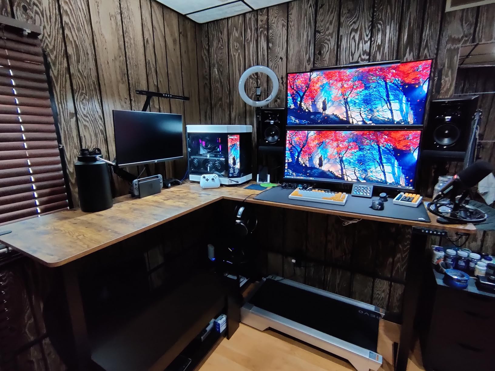 VIVO Black 75 x 63 in Corner Standing Desk, DESK-E3CTB-75 | Electric, Holds 225 lbs, Large Reversible L-Shaped Table, Sit Stand Height Adjustable, Memory Presets, Black Frame customer photo 2