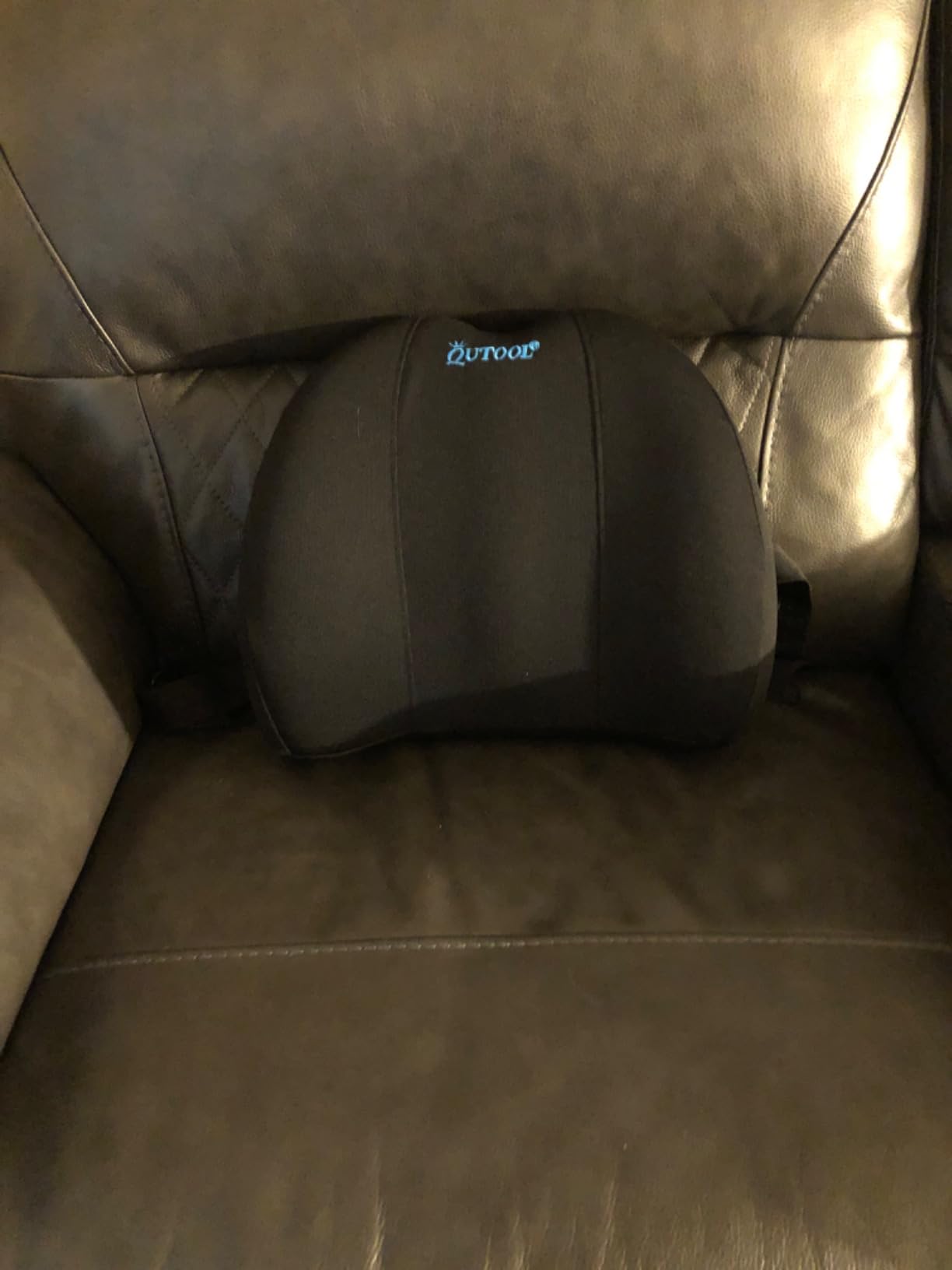 QUTOOL Patented Lumbar Support for Office Chair Pressure Relief | Improve Posture Ergonomic Lower Back Support Pillow with Adjustable Straps, High-Density Memory Foam, Long Sitting Comfort customer photo 2