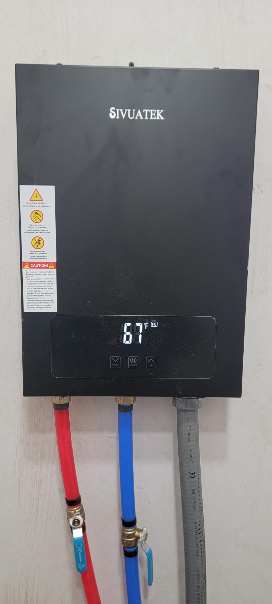 24kW Tankless Water Heater Electric 240V,Self-Modulating customer photo 1