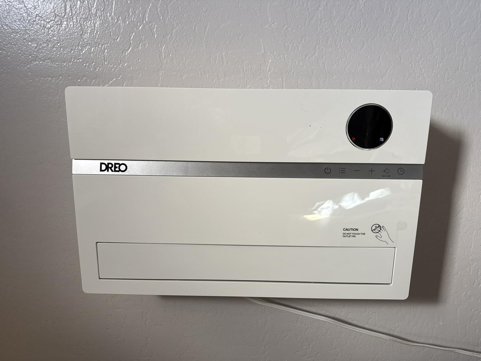 Dreo Smart Wall Heater, Electric Space Heater for Bedroom 1500W, 120° Vertical Oscillation, Adjustable Thermostat, Remote Control, 24H Timer, Easy-Mount Heater for Indoor Use, Works with Alexa, WH719S customer photo 2