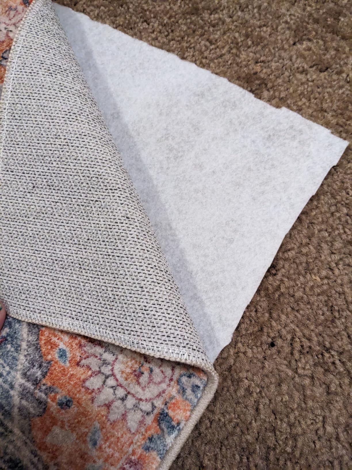 Lahome Moroccan Washable Rugs 8x10, 8x10 Rugs for Living Room Bedroom - Non Slip Low Pile Distressed Stain Resistant Rug for Kids Pets High Traffic Areas Elise, Burnt Orange customer photo 1