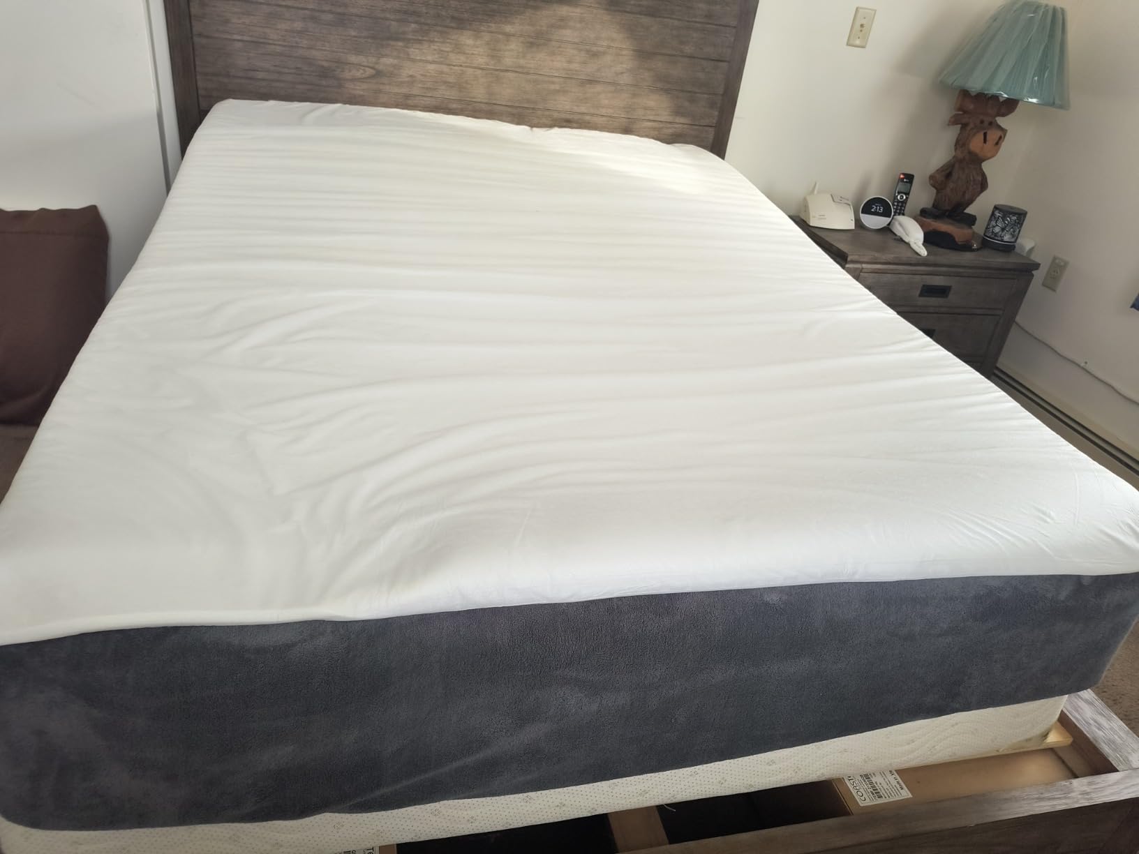 Lazyzizi Mattress Wedge Only, 5-Inch Queen Inclined Bed Wedge Mattress Topper for Acid Reflux, GERD, Neck & Back Pain, Snoring, Adjustable Elevator Under Mattress Support for Bedroom customer photo 2