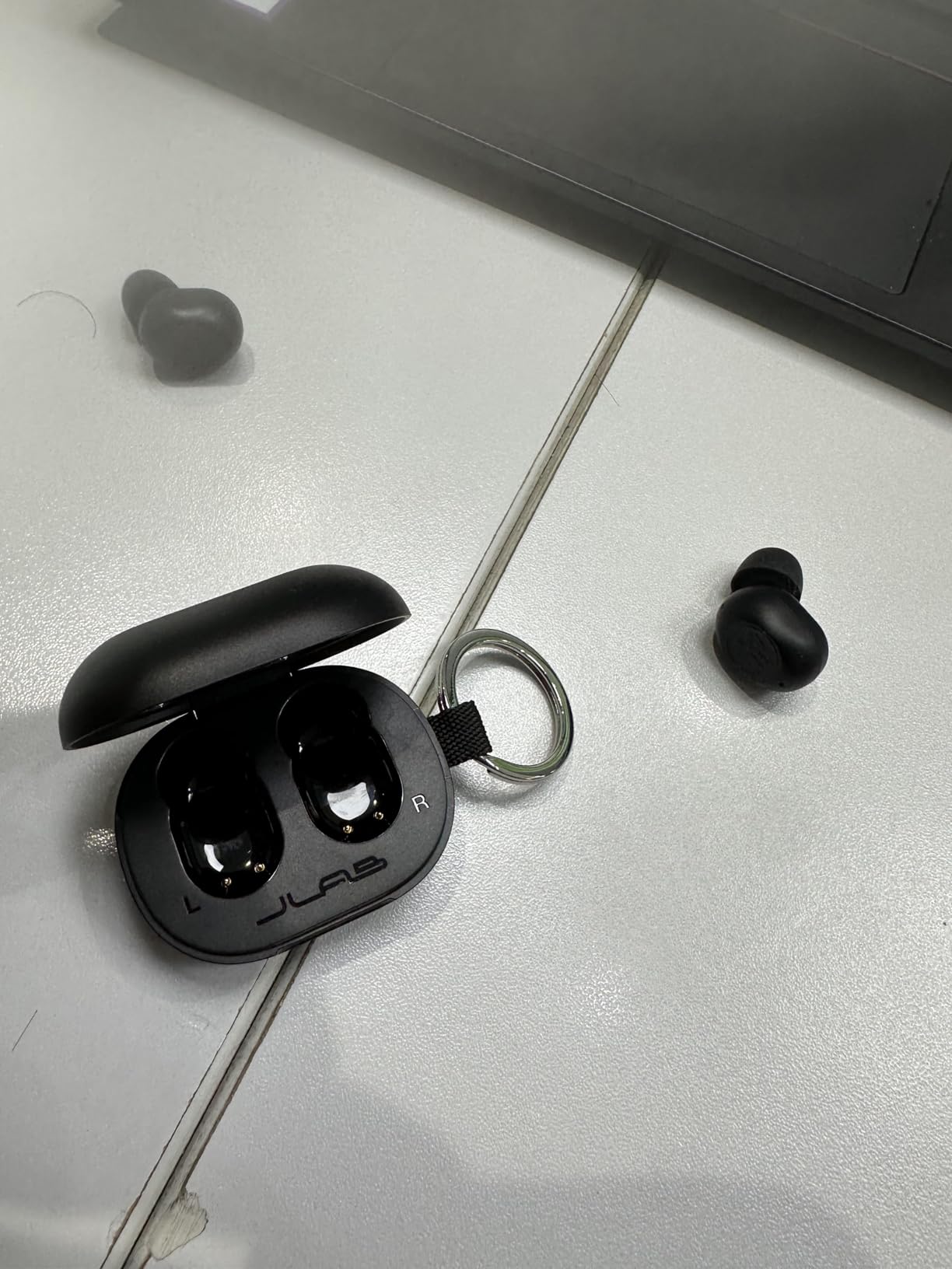 JLab JBuds Mini True Wireless Earbuds, Bluetooth Multipoint, Charcoal Black customer photo 2