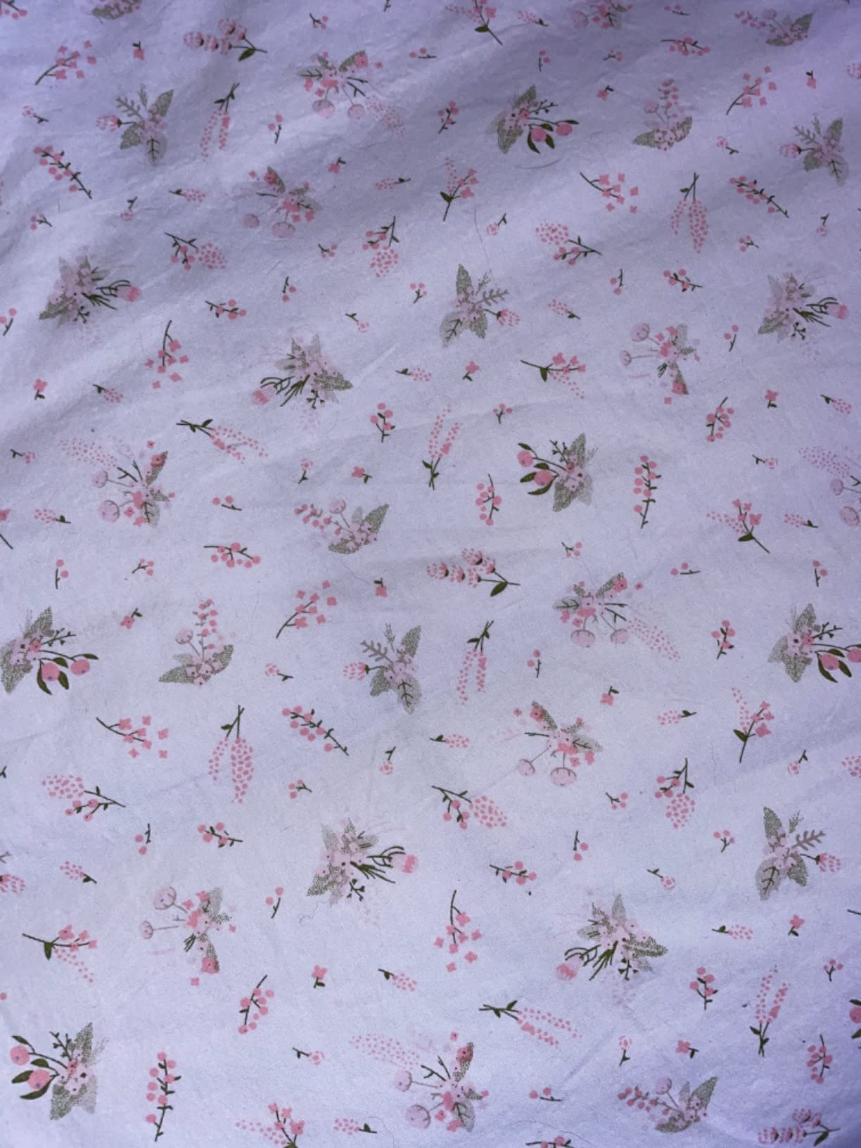 VClife Full Cotton Duvet Cover Sets Pink White Floral Bedding Sets, 3 Pieces Vintage Style Flower Branches Pattern Duvet Covers with Zipper Closure (1 Duvet Cover & 2 Pillow Covers) customer photo 2