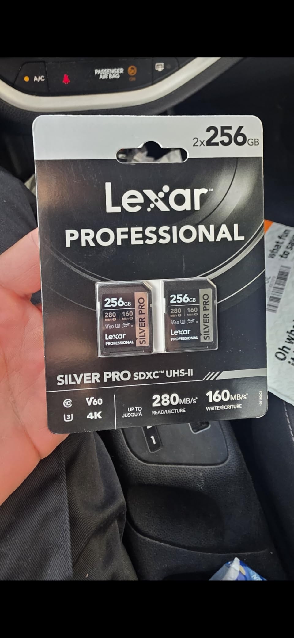 Lexar 128GB Silver PRO SD Memory Card, 280MB/s Read, 4K, V60, U3, UHS-II | Compatible w/ Canon, Sony, Nikon, Ideal for Professional Photographer, Videographer, Enthusiast, LSDSIPR128G-BNNNU customer photo 1